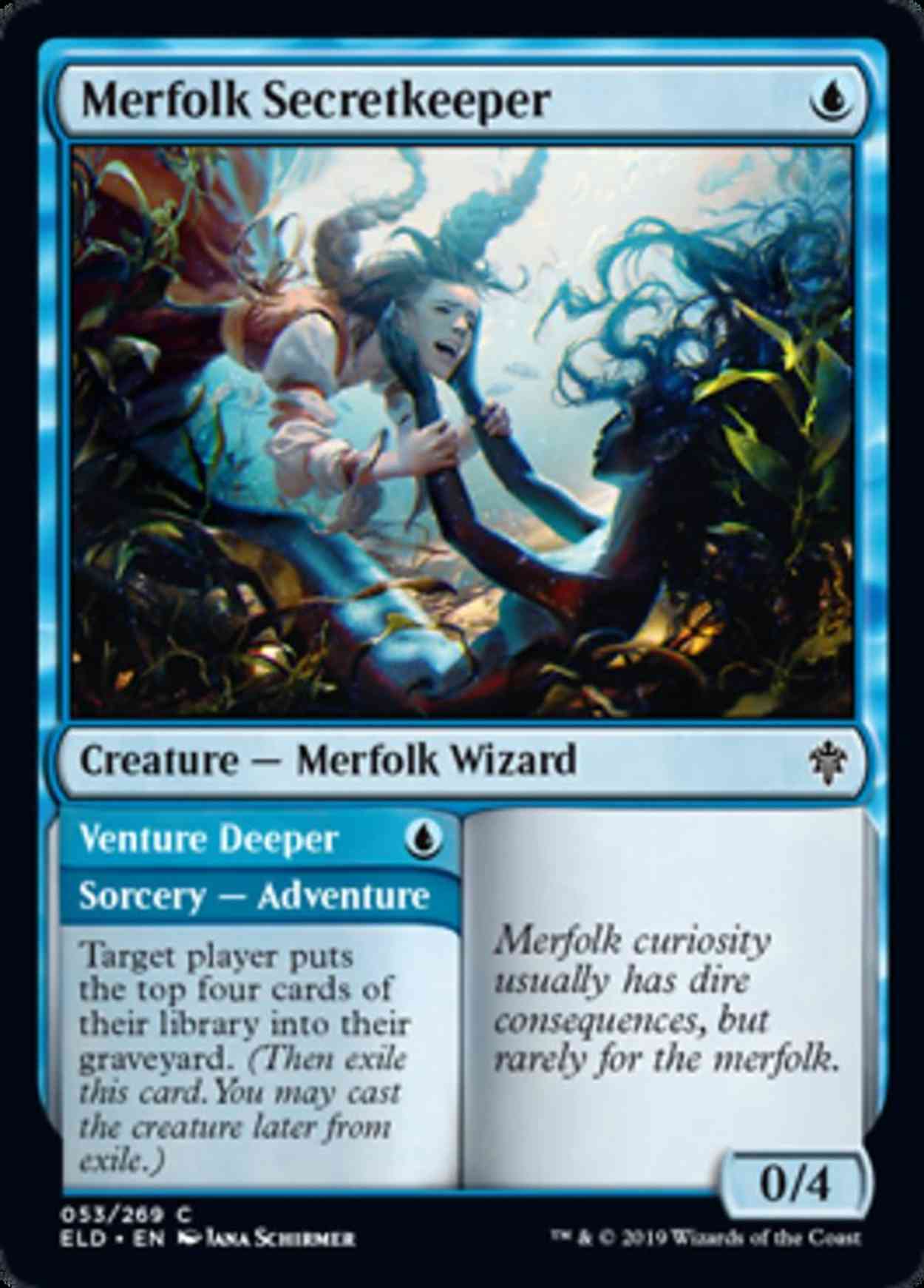 Merfolk Secretkeeper magic card front