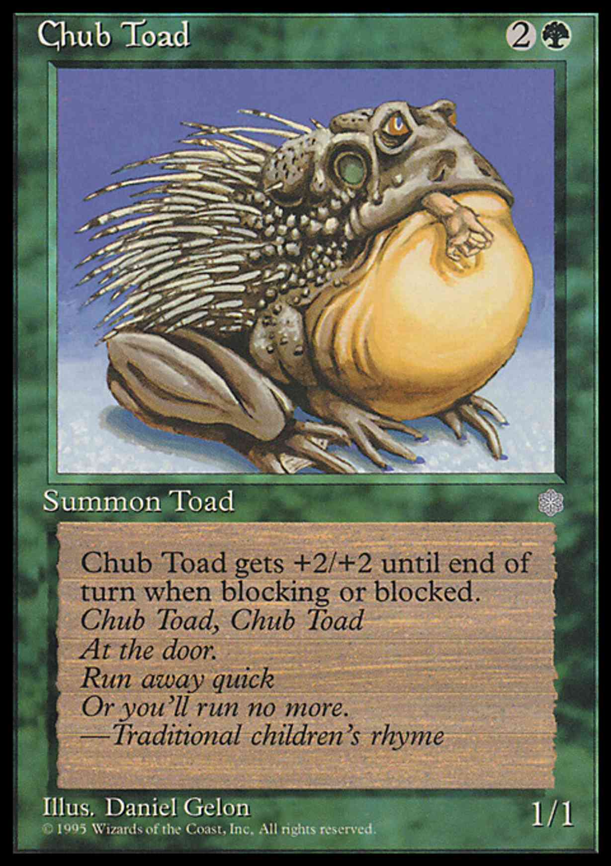 Chub Toad magic card front