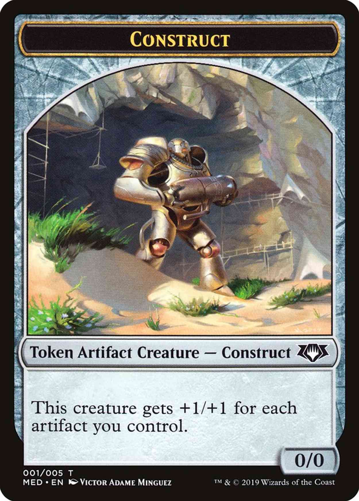 Construct Token (001) magic card front