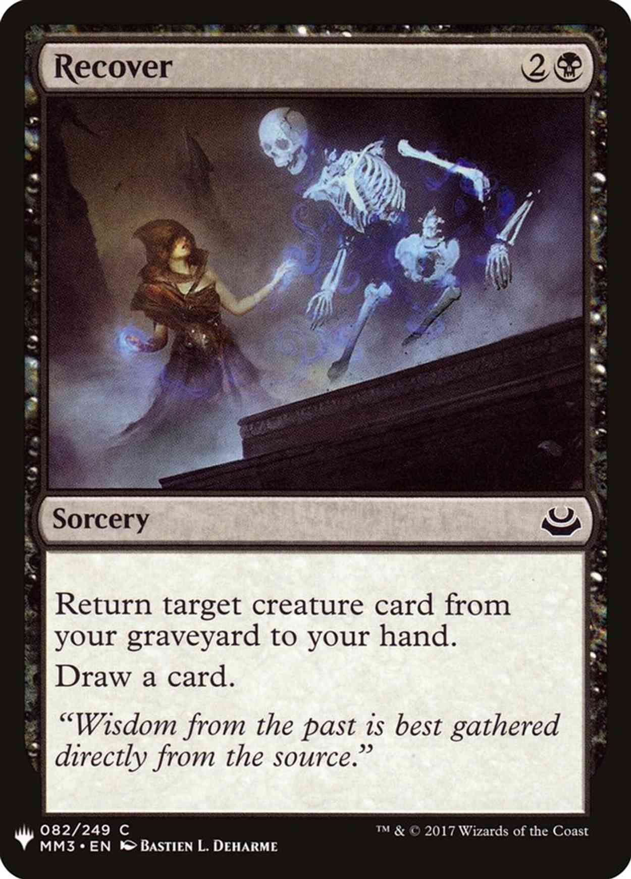Recover magic card front