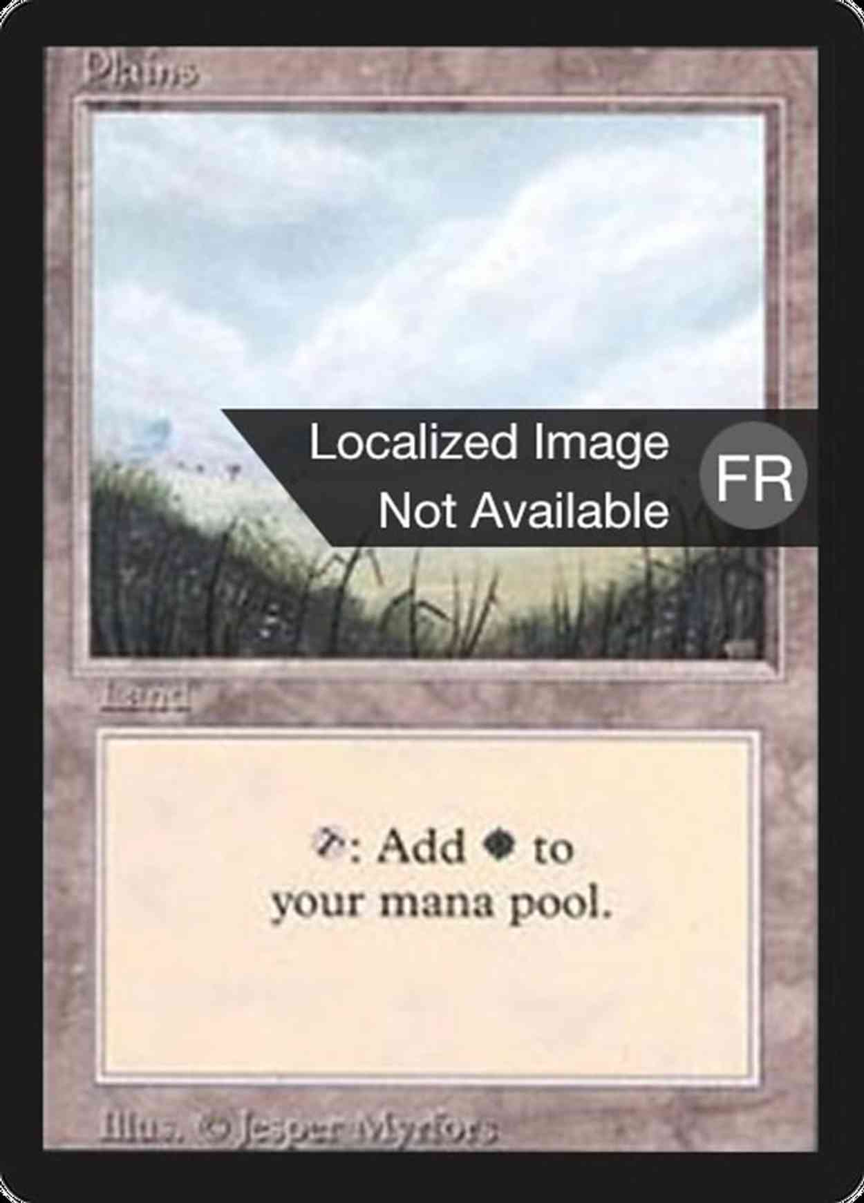 plains (A) magic card front