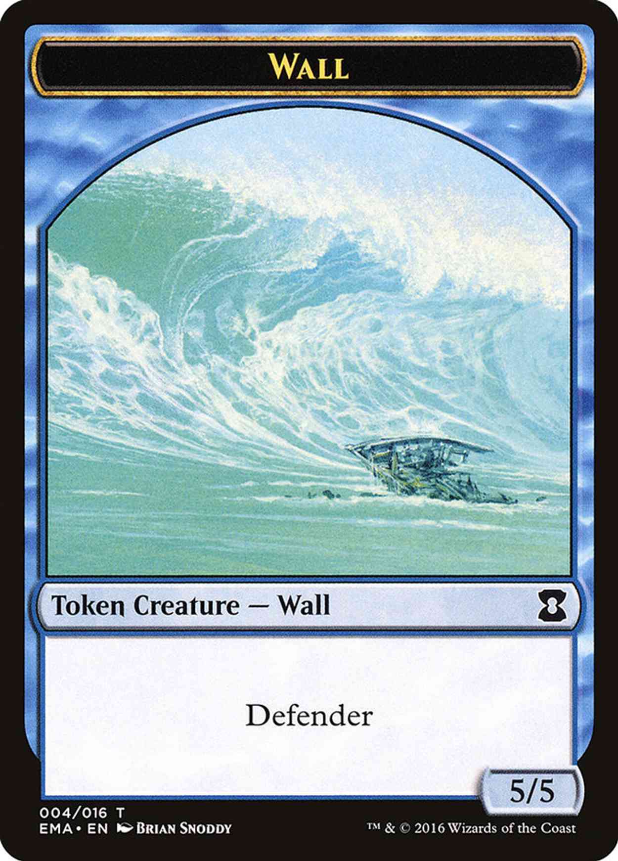 Wall Token magic card front
