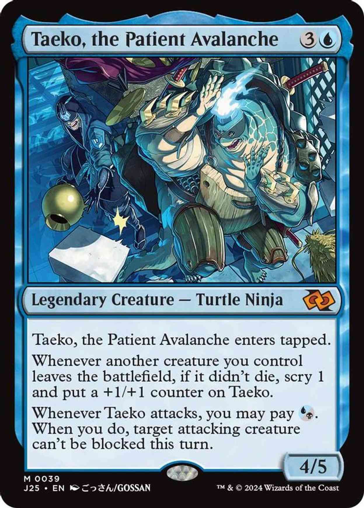 Taeko, the Patient Avalanche (Anime) magic card front