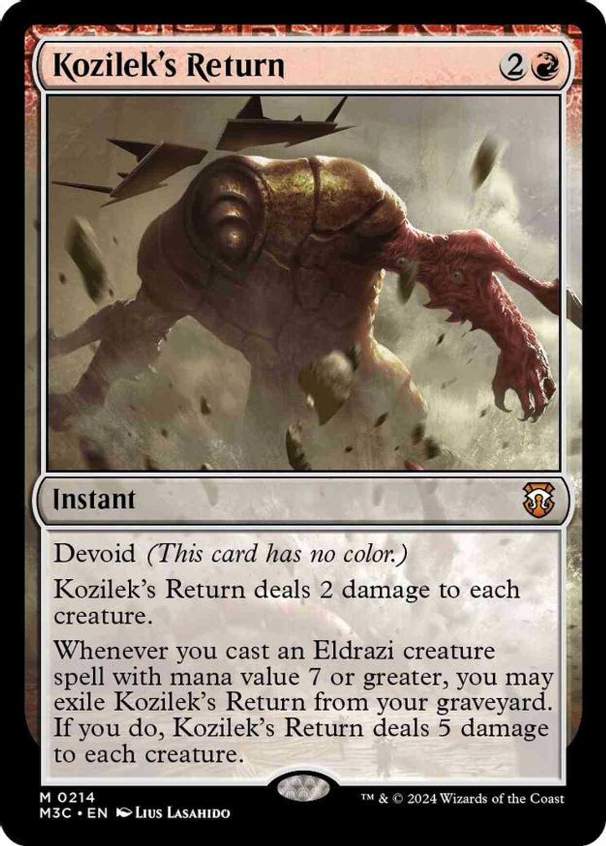 Kozilek's Return (Ripple Foil) magic card front