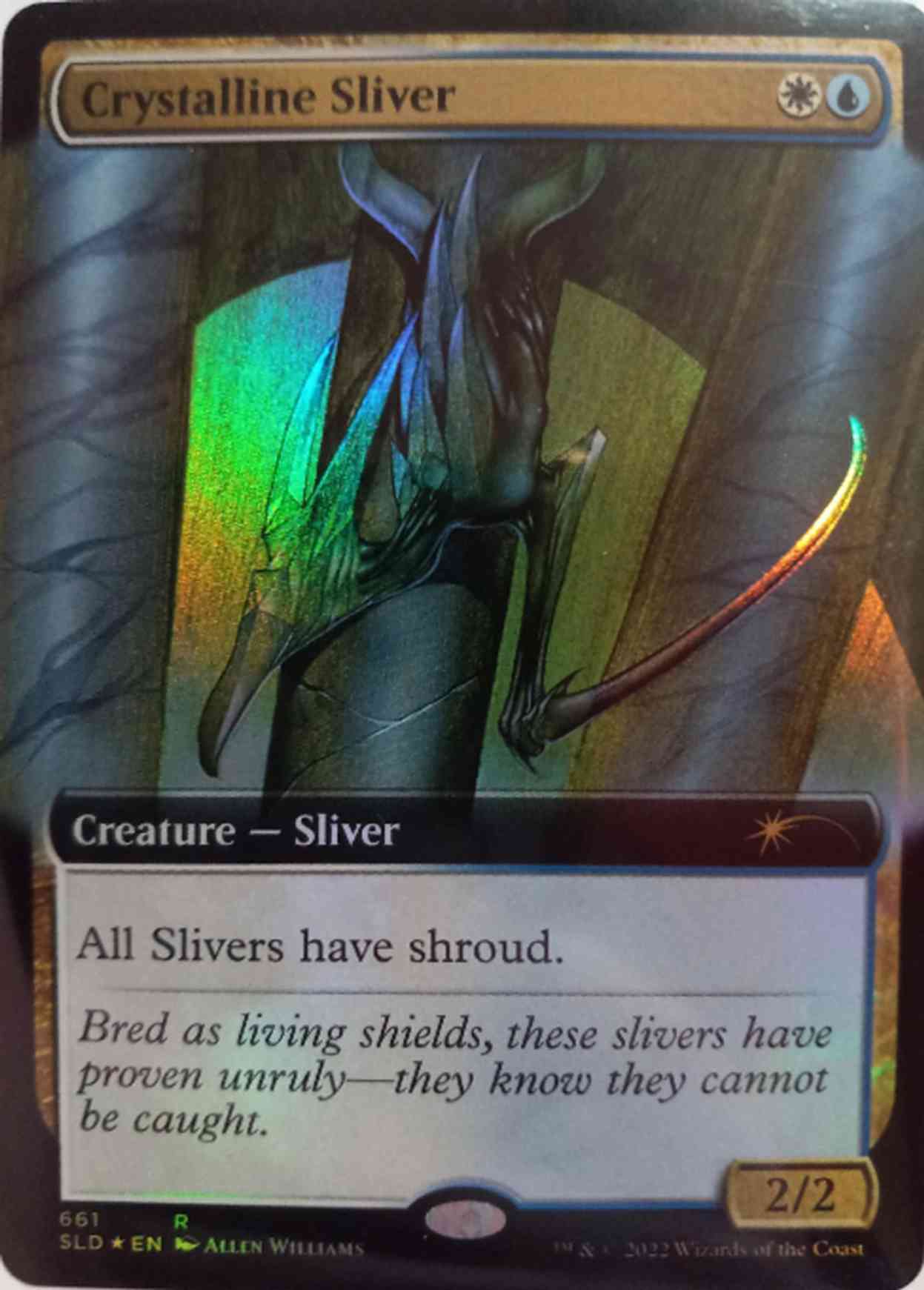 Crystalline Sliver (Extended Art) magic card front