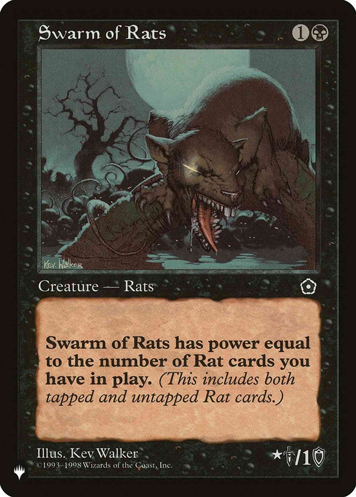 Swarm of Rats magic card front