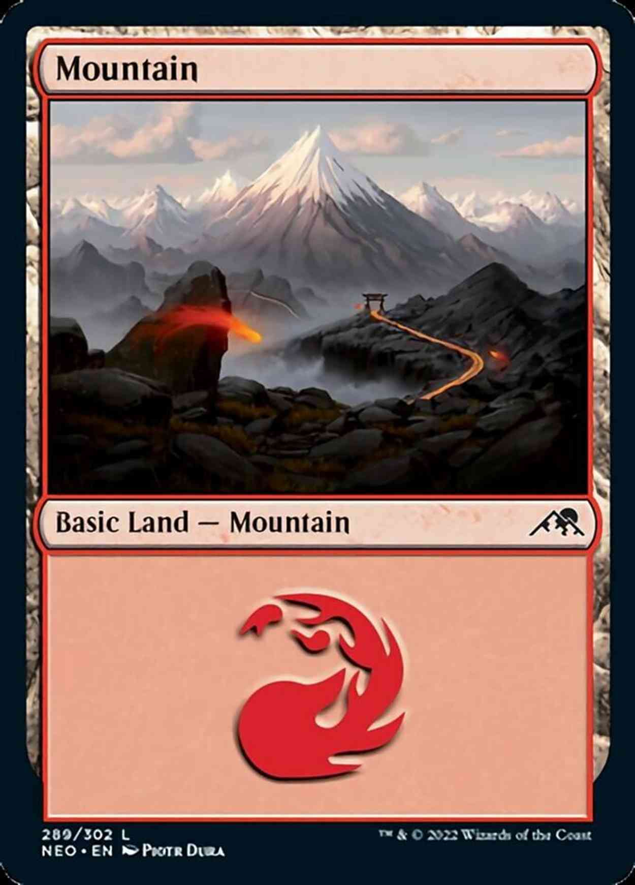 Mountain (289) magic card front