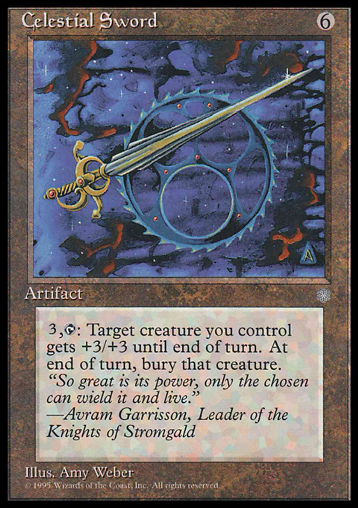 Celestial Sword magic card front