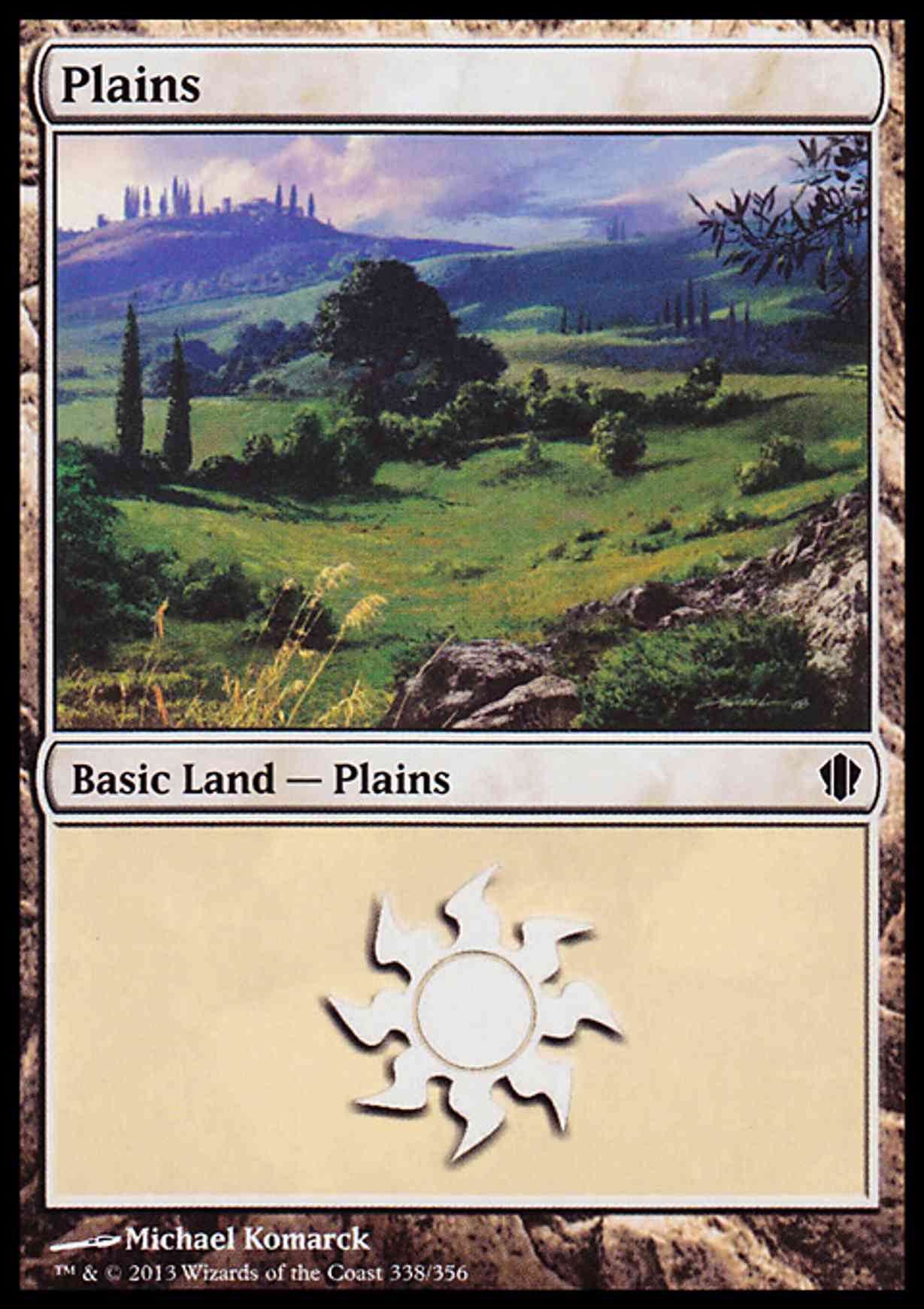 Plains (338) magic card front