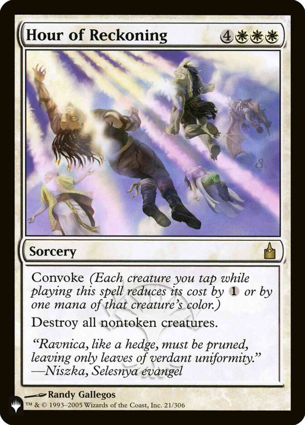 Hour of Reckoning magic card front