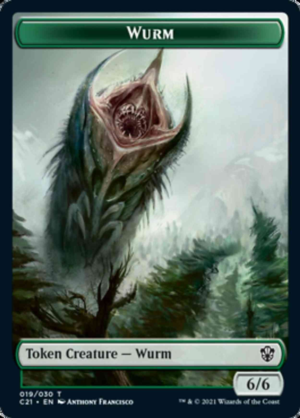 Wurm // Kraken Double-sided Token magic card front