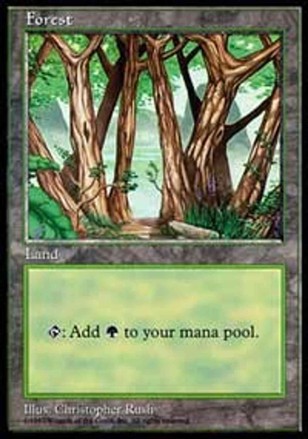 Forest - Blue Pack (Rush) magic card front