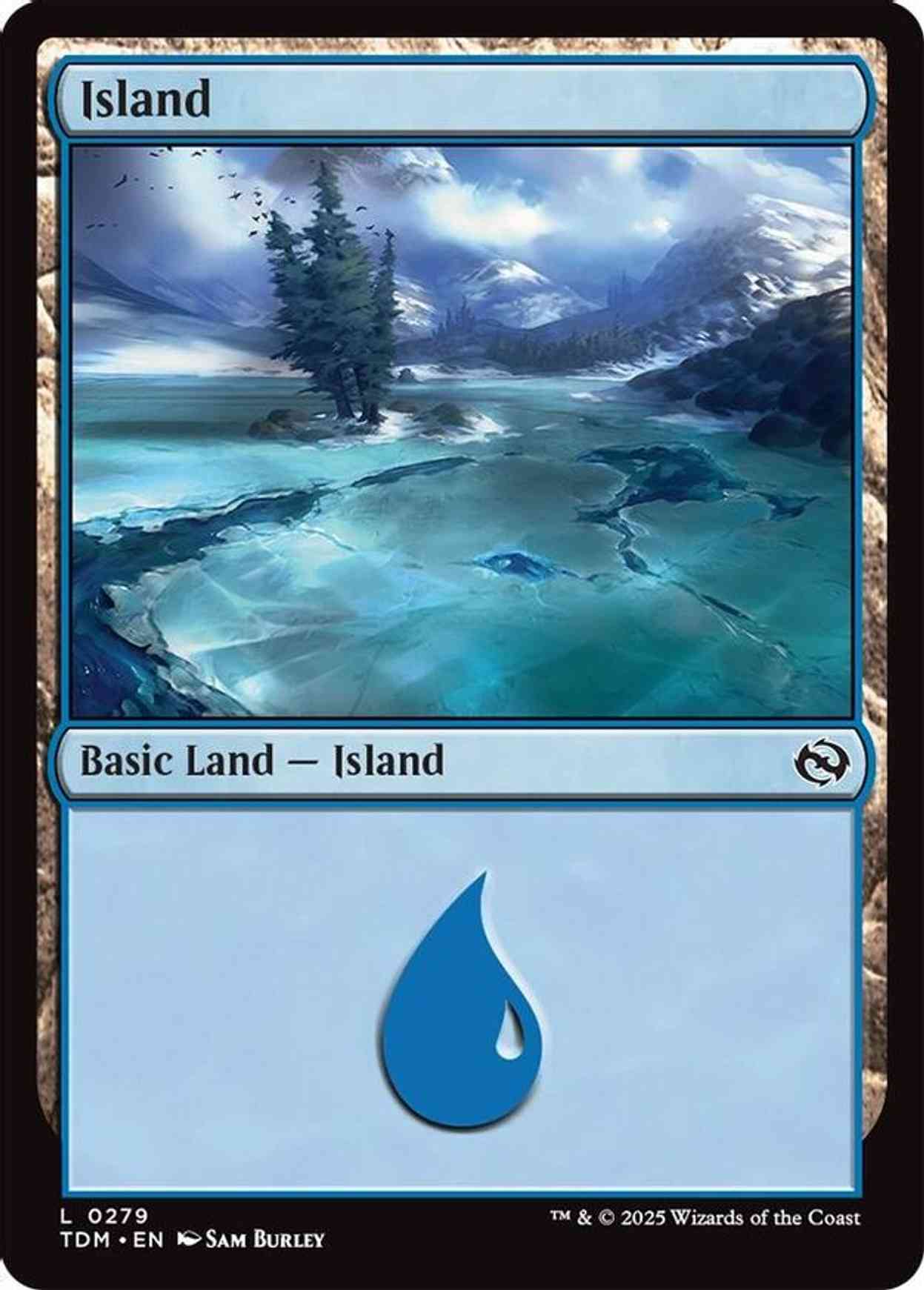 Island (0279) magic card front