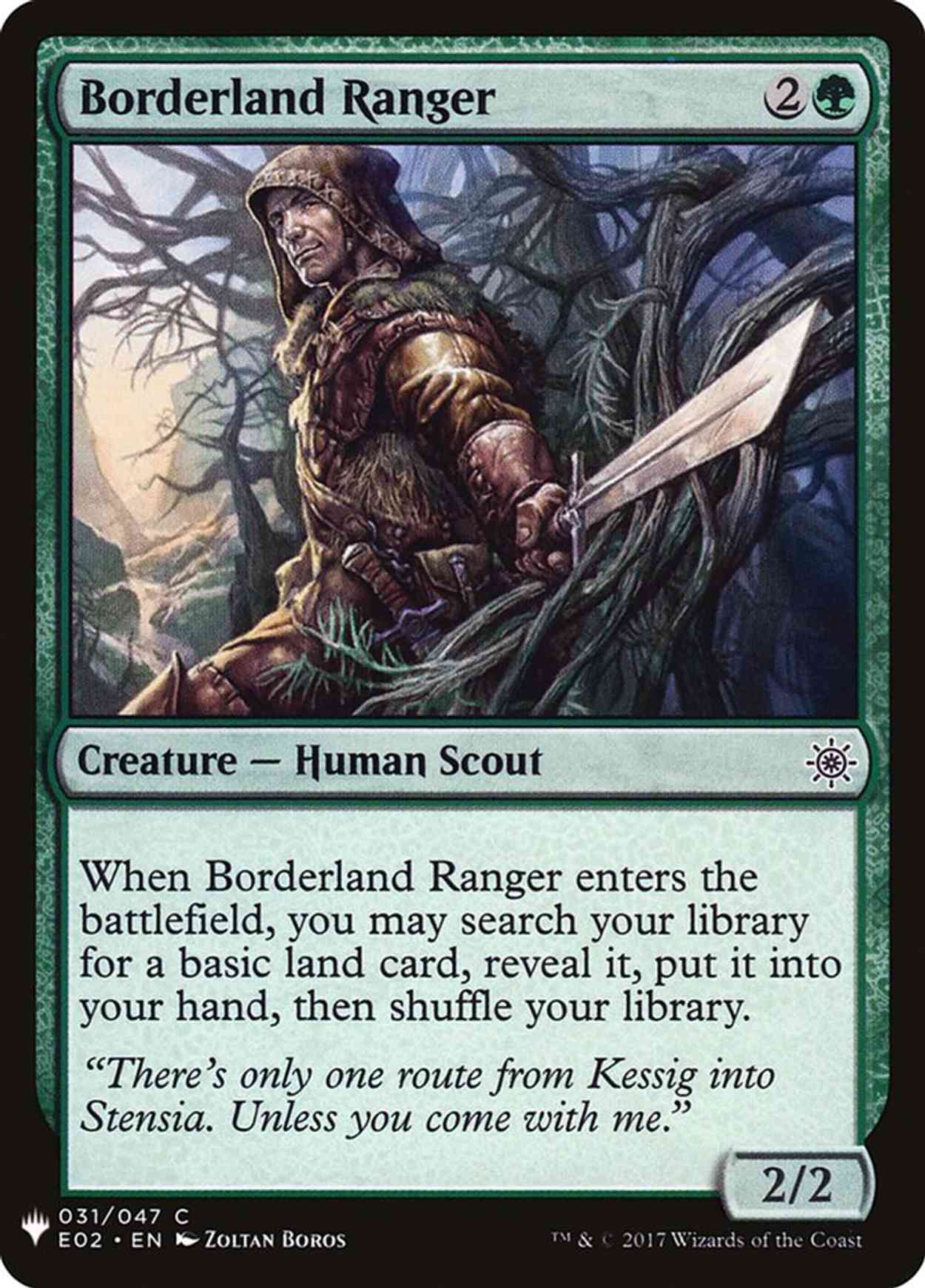 Borderland Ranger magic card front