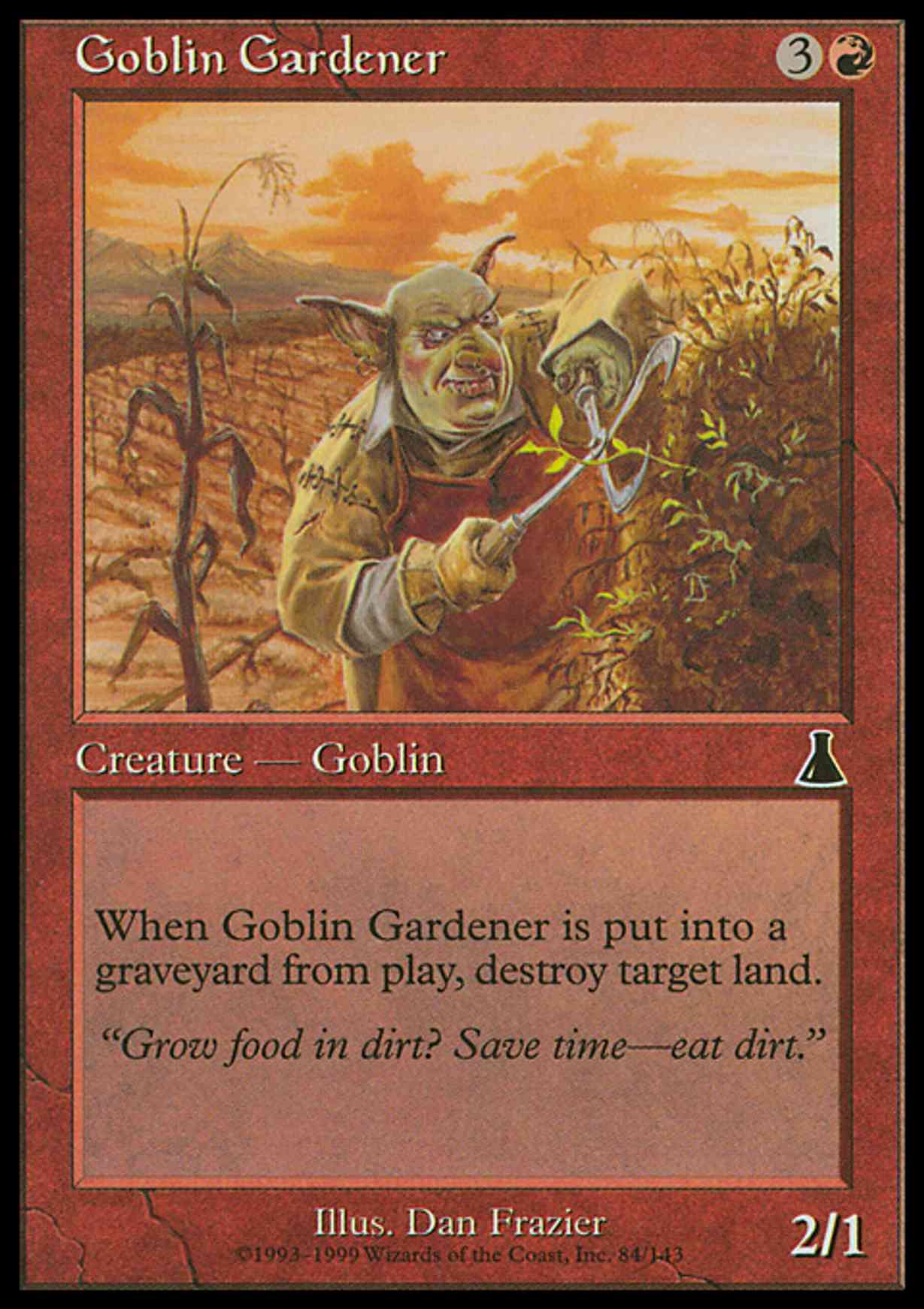 Goblin Gardener magic card front