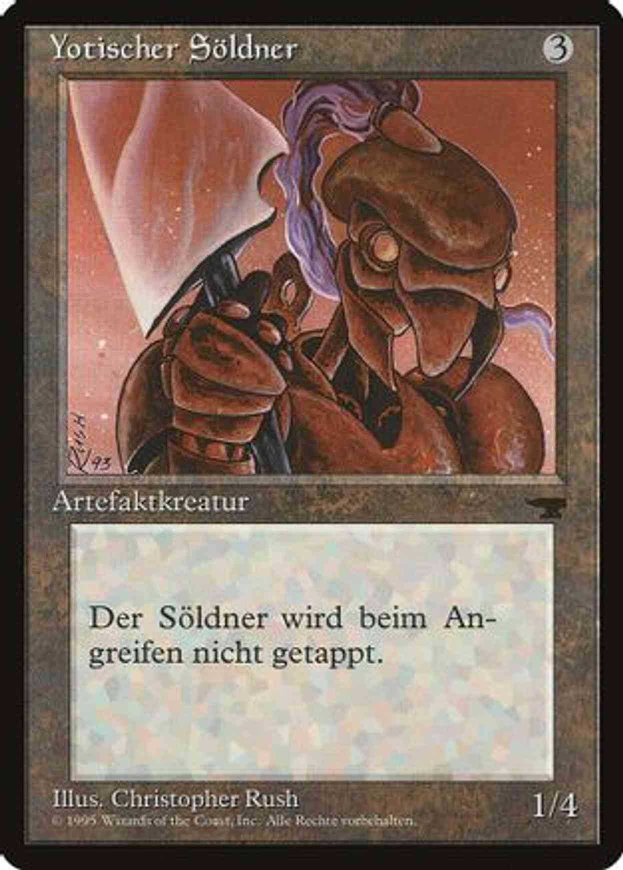 Yotian Soldier (German) - "Yotischer Soldner" magic card front