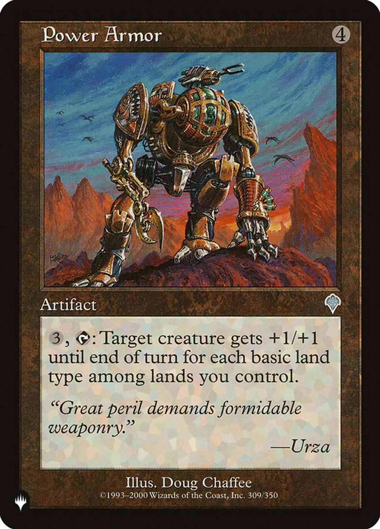 Power Armor magic card front