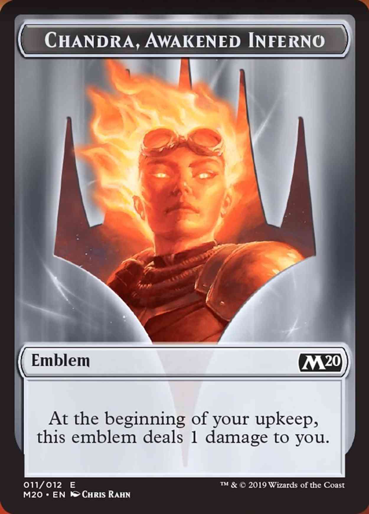 Emblem - Chandra, Awakened Inferno magic card front