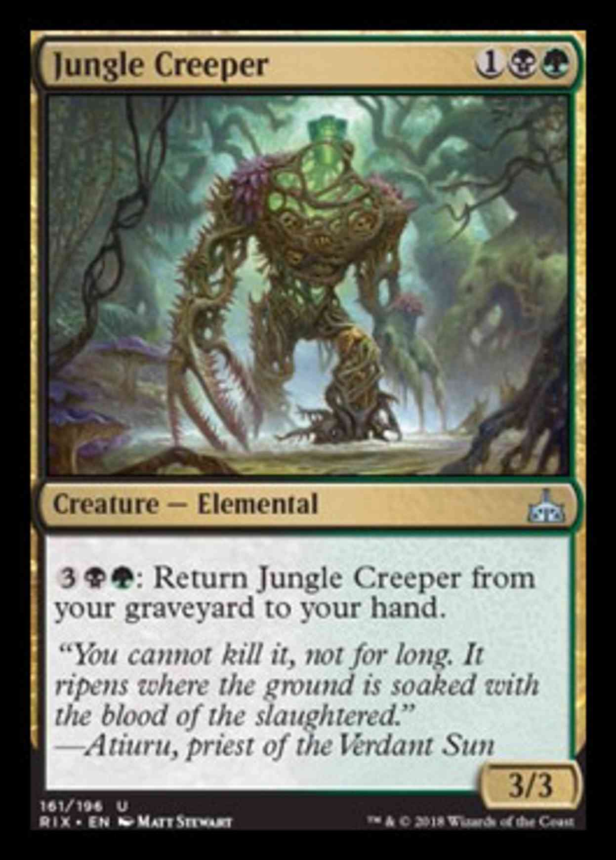 Jungle Creeper magic card front
