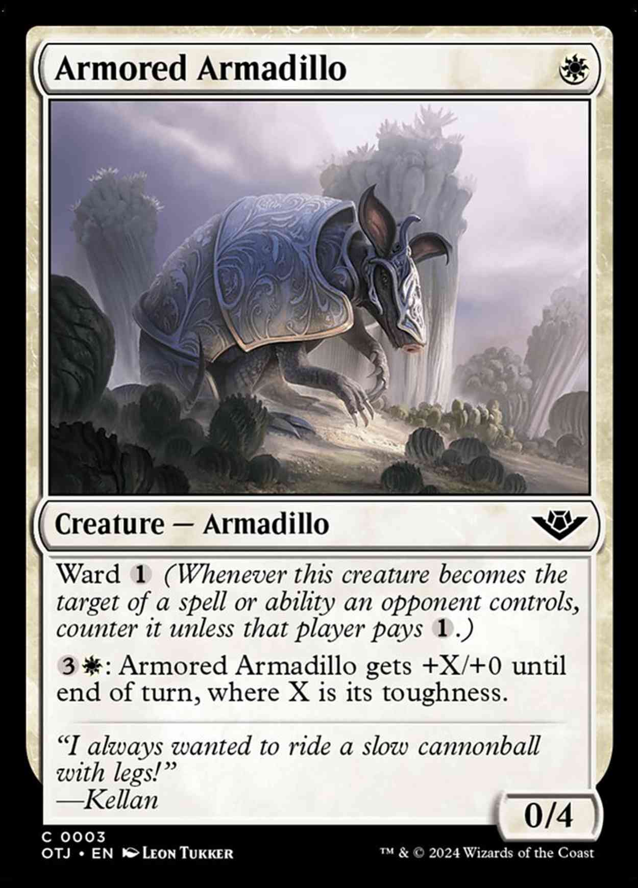 Armored Armadillo magic card front