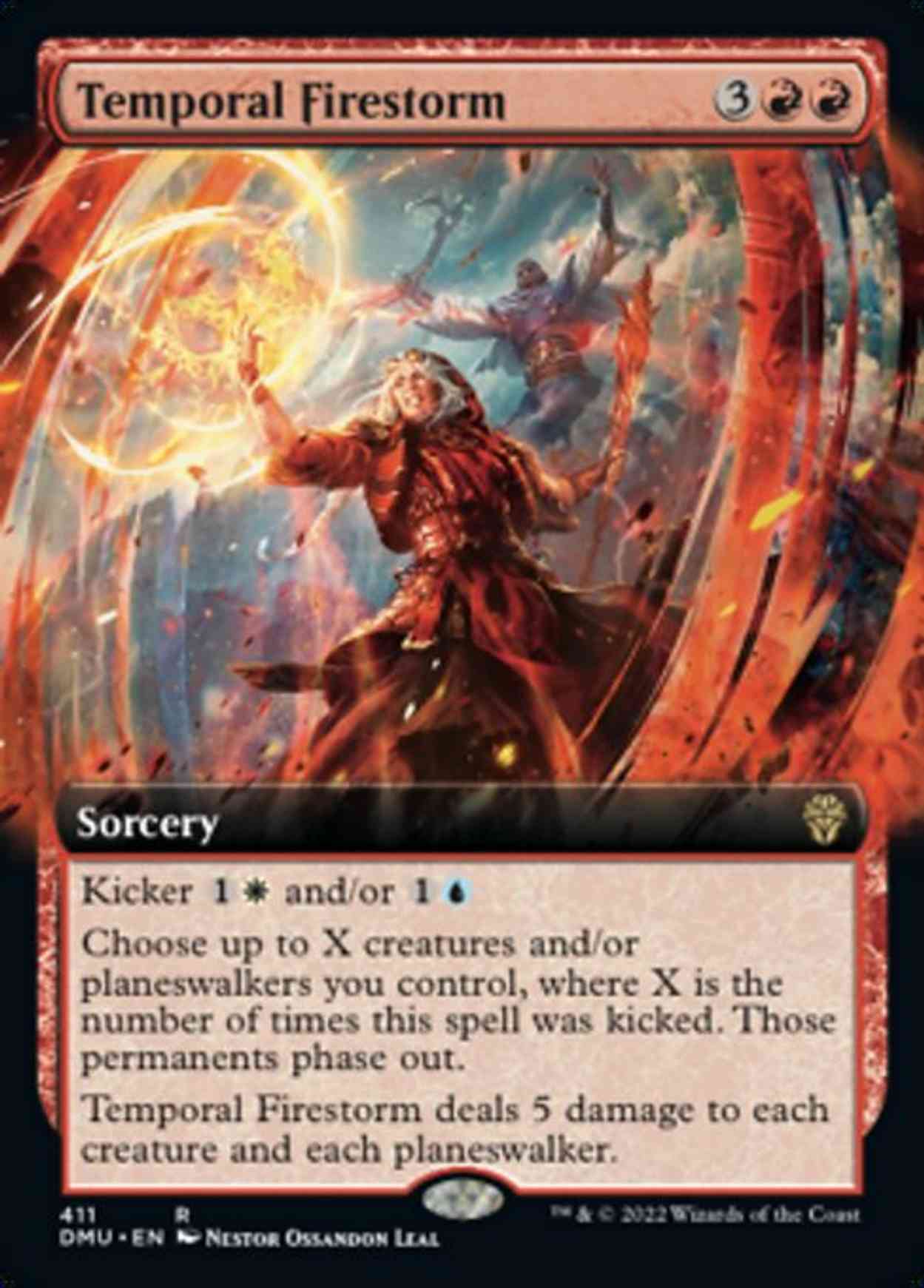 Temporal Firestorm (Extended Art) magic card front