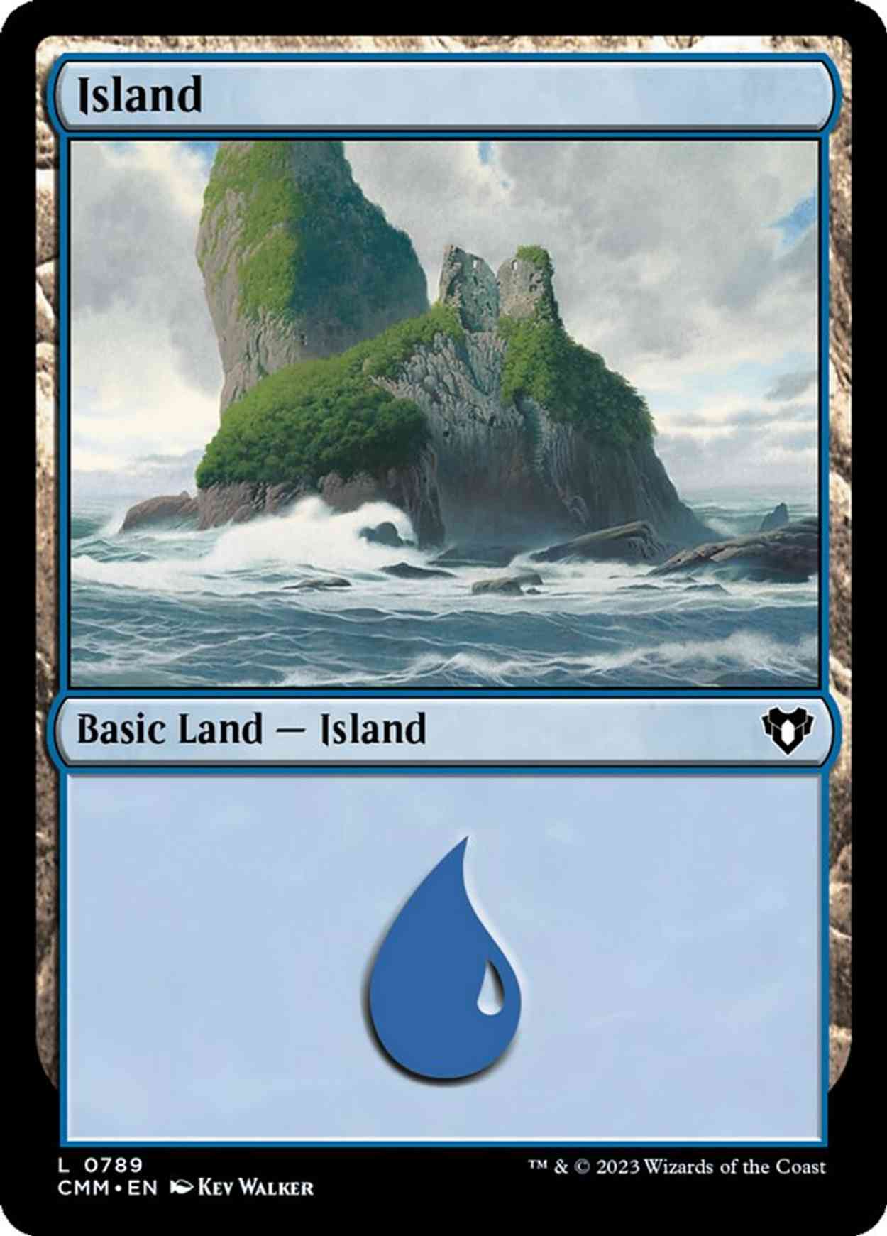 Island (0789) magic card front