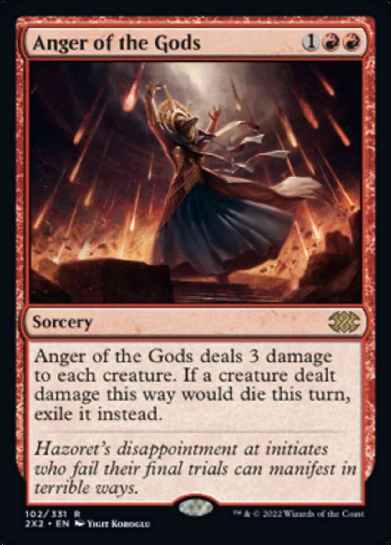 Anger of the Gods magic card front
