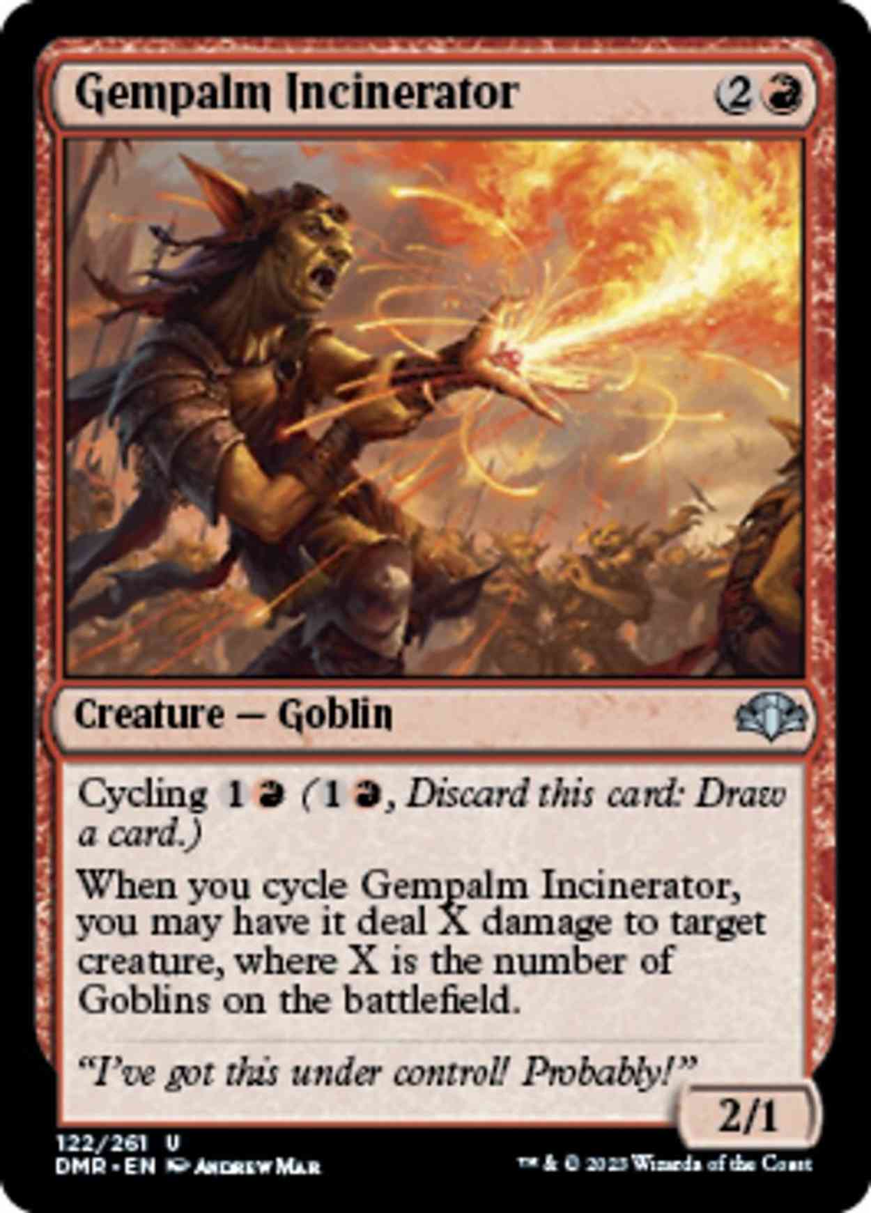 Gempalm Incinerator magic card front