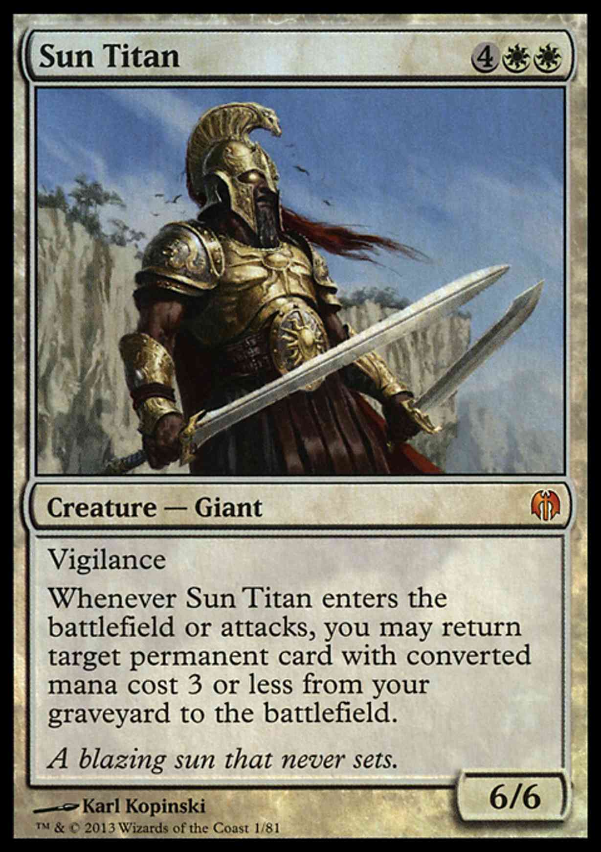 Sun Titan magic card front