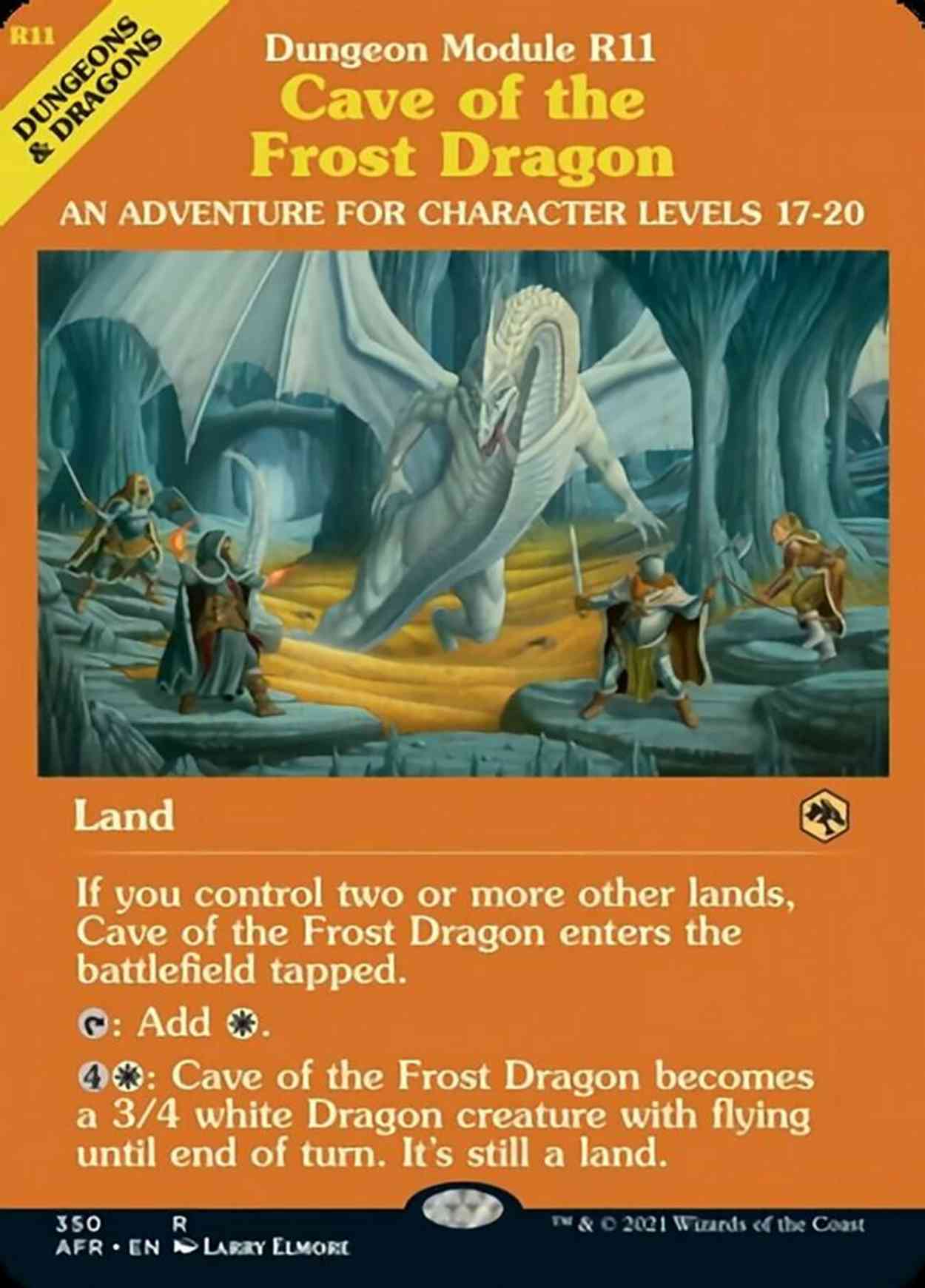 Cave of the Frost Dragon (Dungeon Module) magic card front