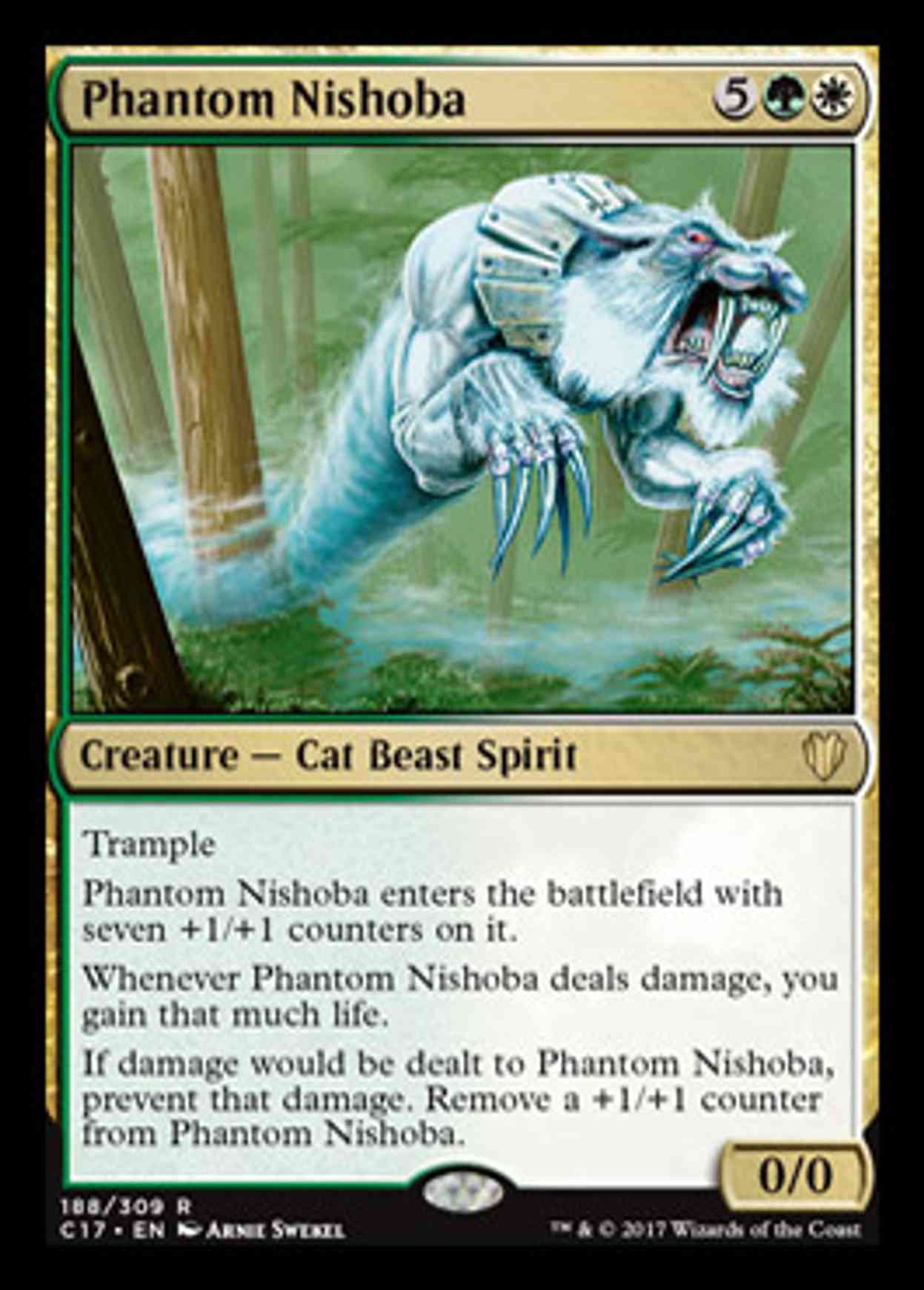 Phantom Nishoba magic card front