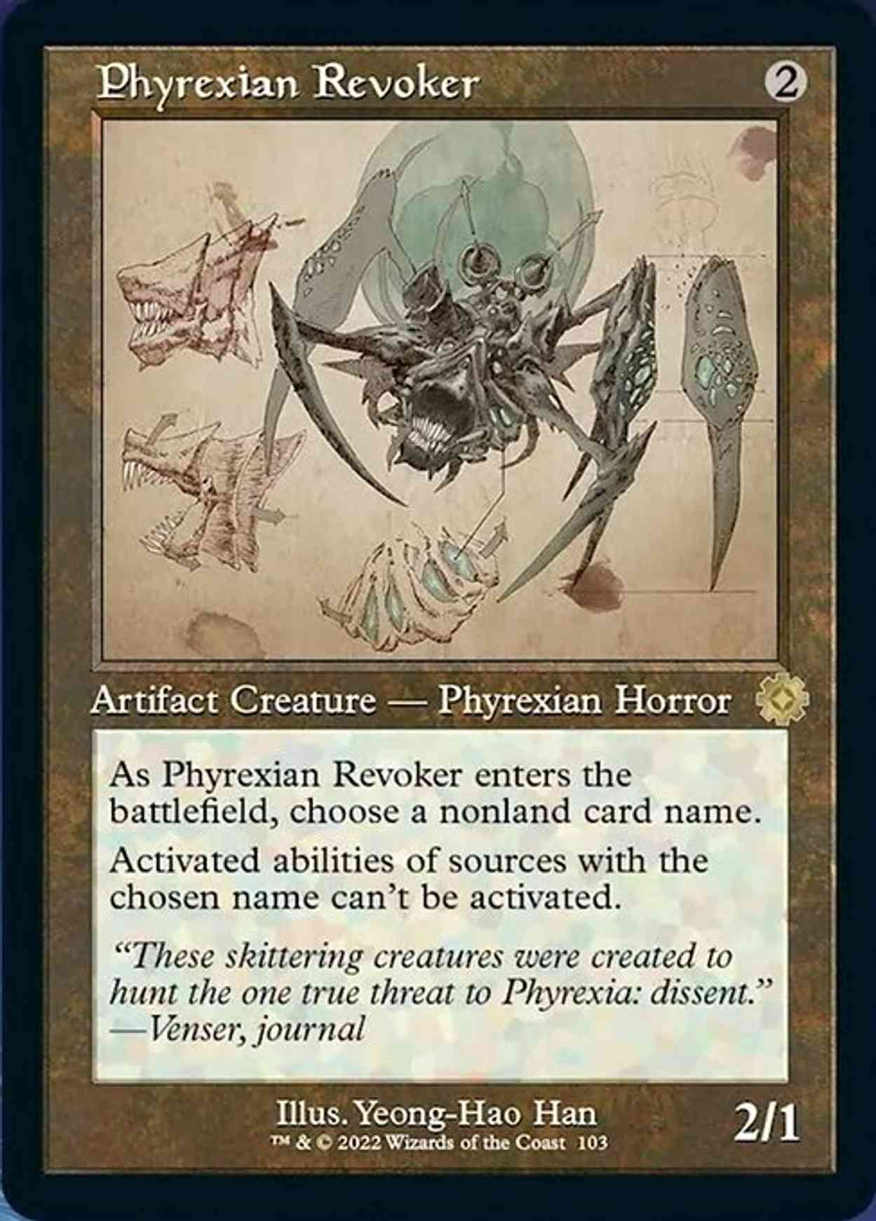 Phyrexian Revoker (Schematic) magic card front
