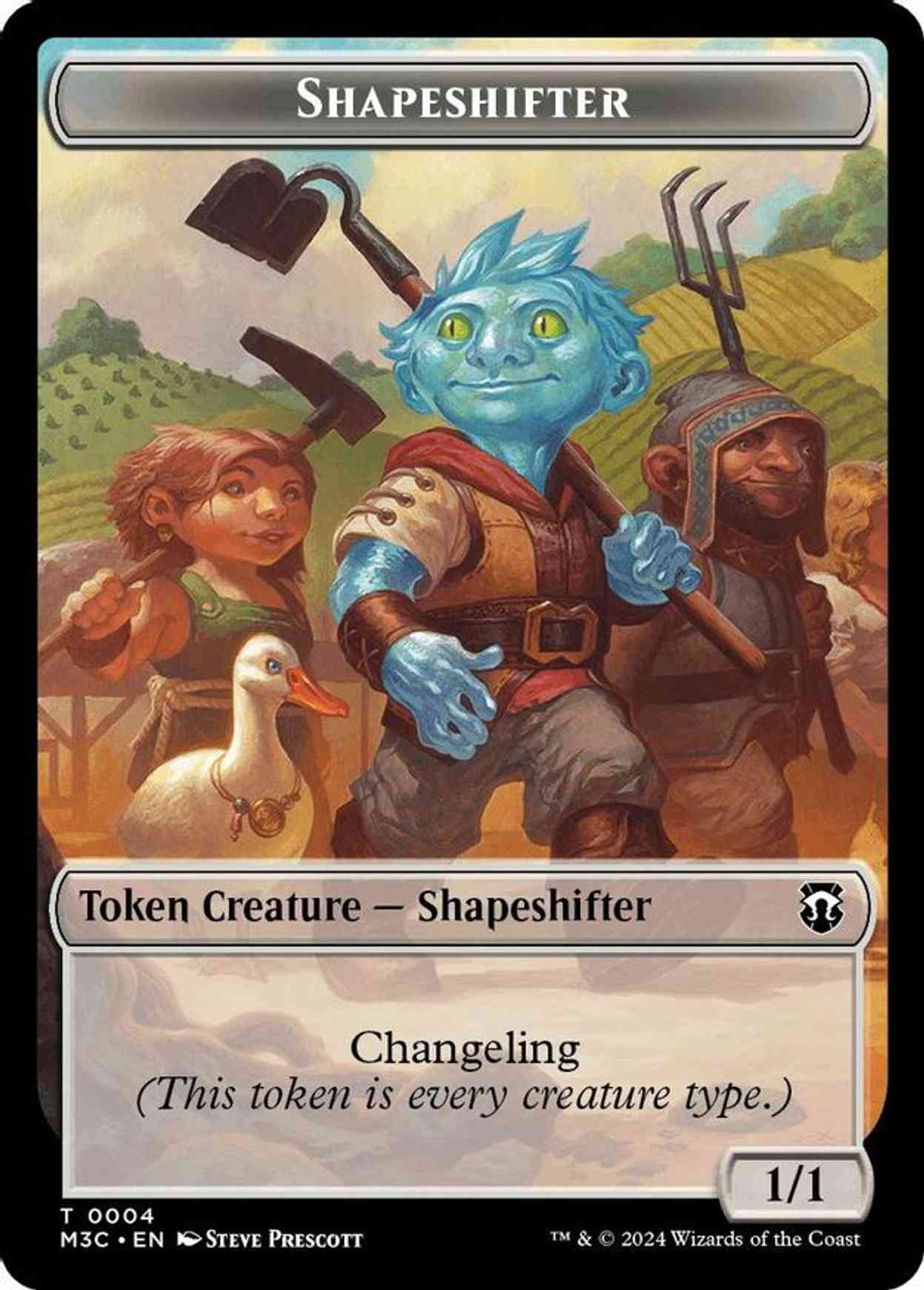 Shapeshifter (0004) (Ripple Foil) // Copy Double-Sided Token magic card front