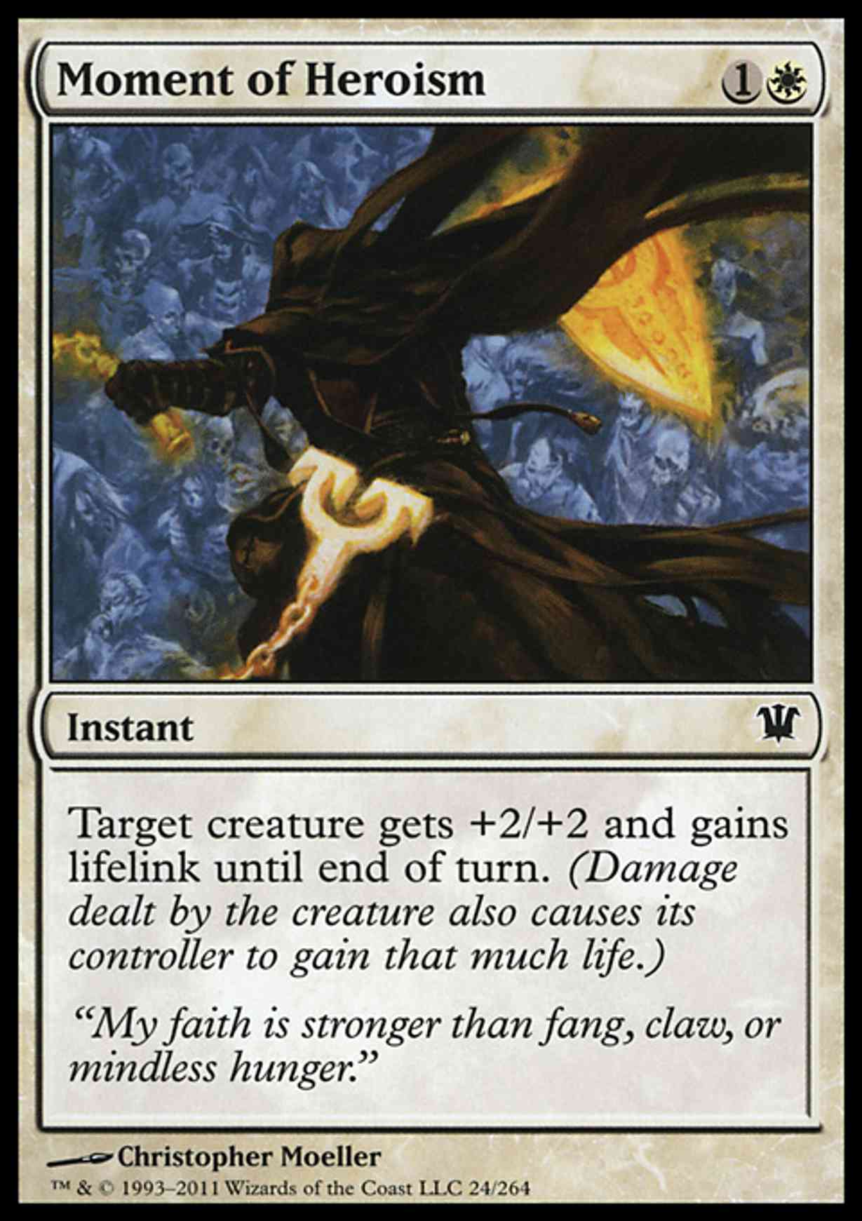 Moment of Heroism magic card front