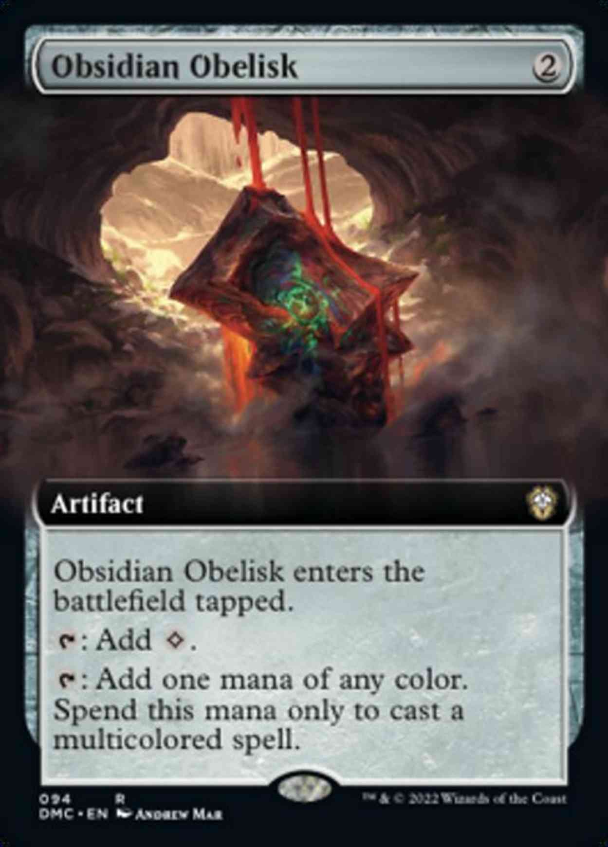 Obsidian Obelisk (Extended Art) magic card front