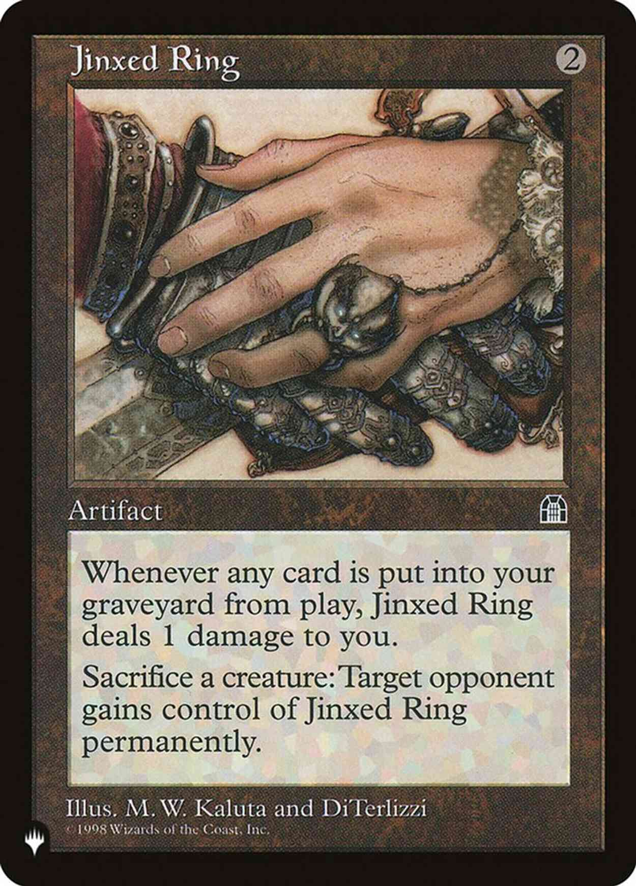 Jinxed Ring magic card front
