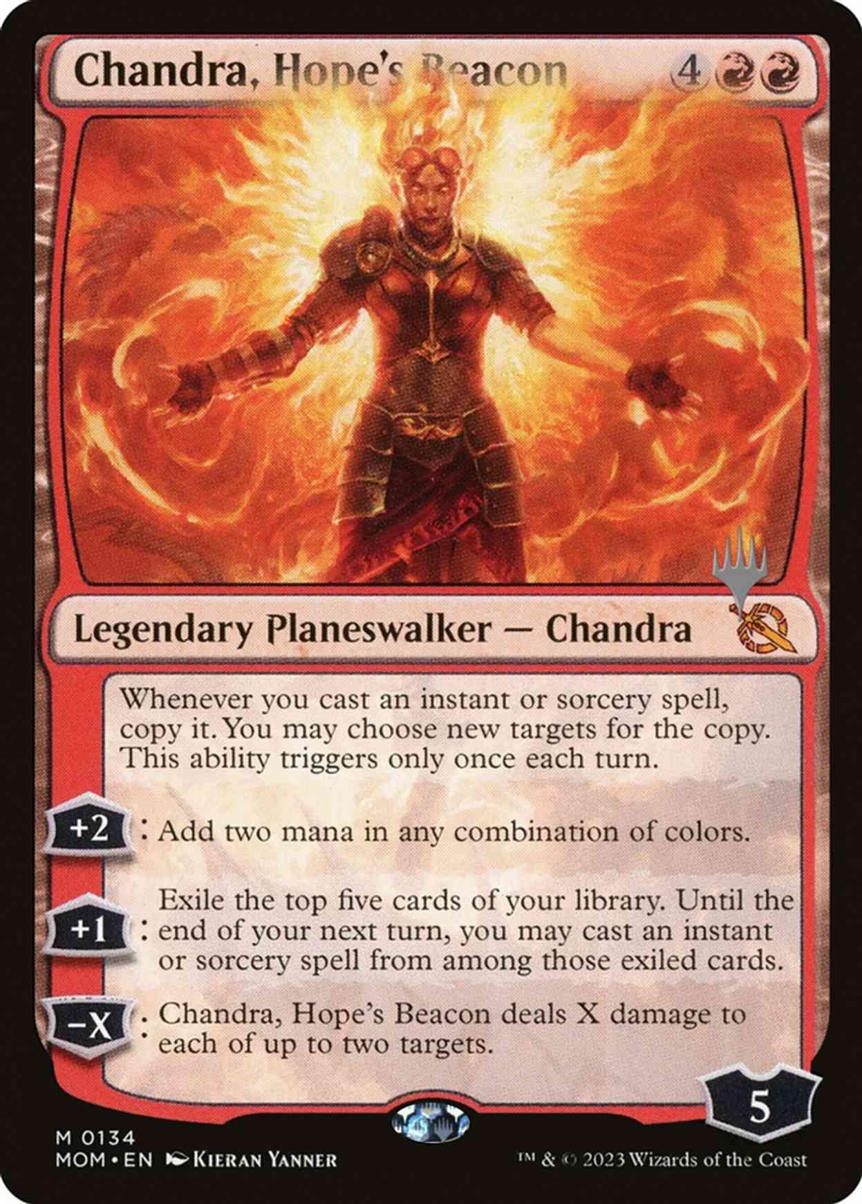 Chandra, Hope's Beacon magic card front