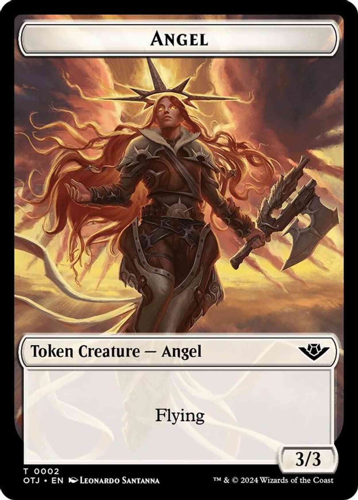 Angel // Plot Double-Sided Token magic card front