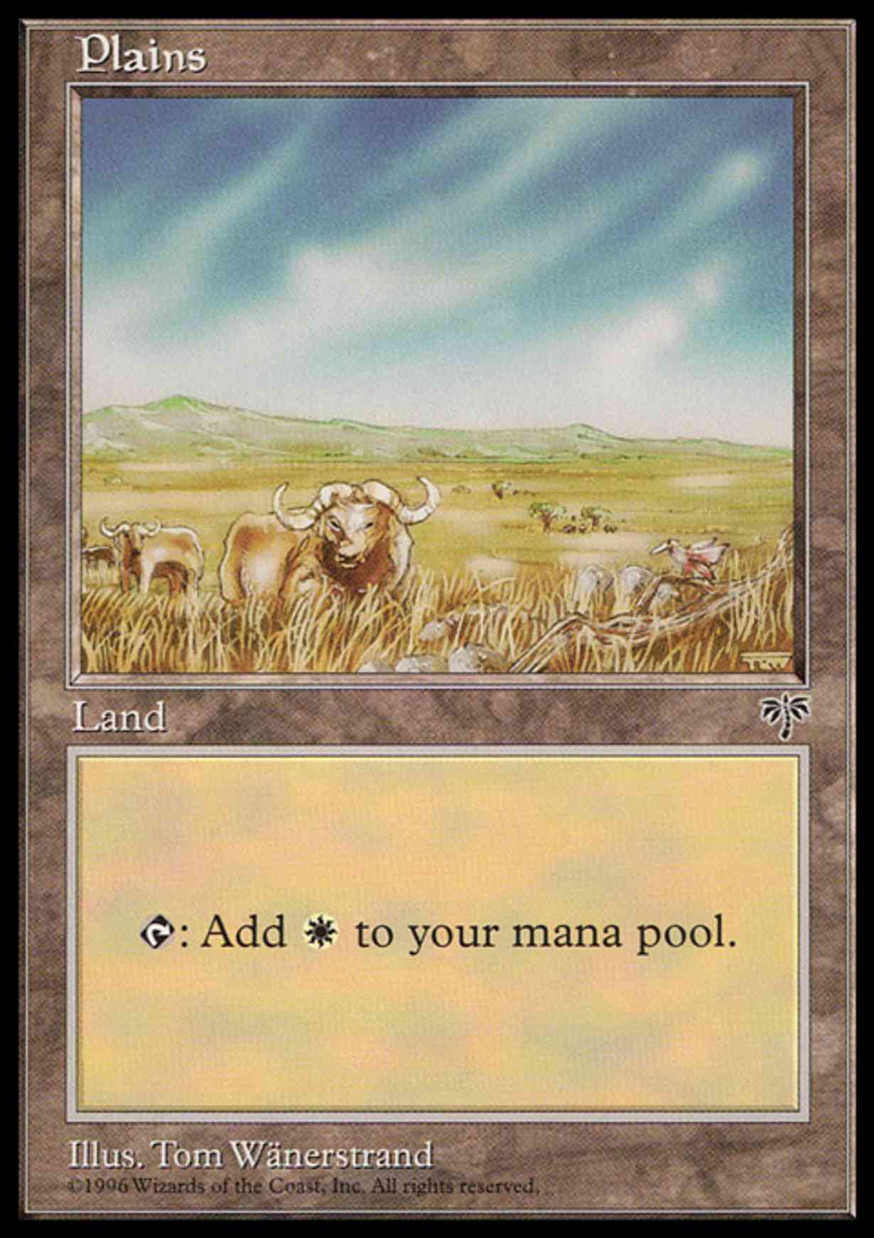 Plains (Buffalo) magic card front