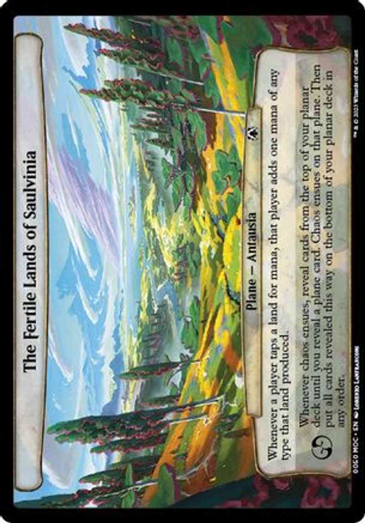The Fertile Lands of Saulvinia magic card front