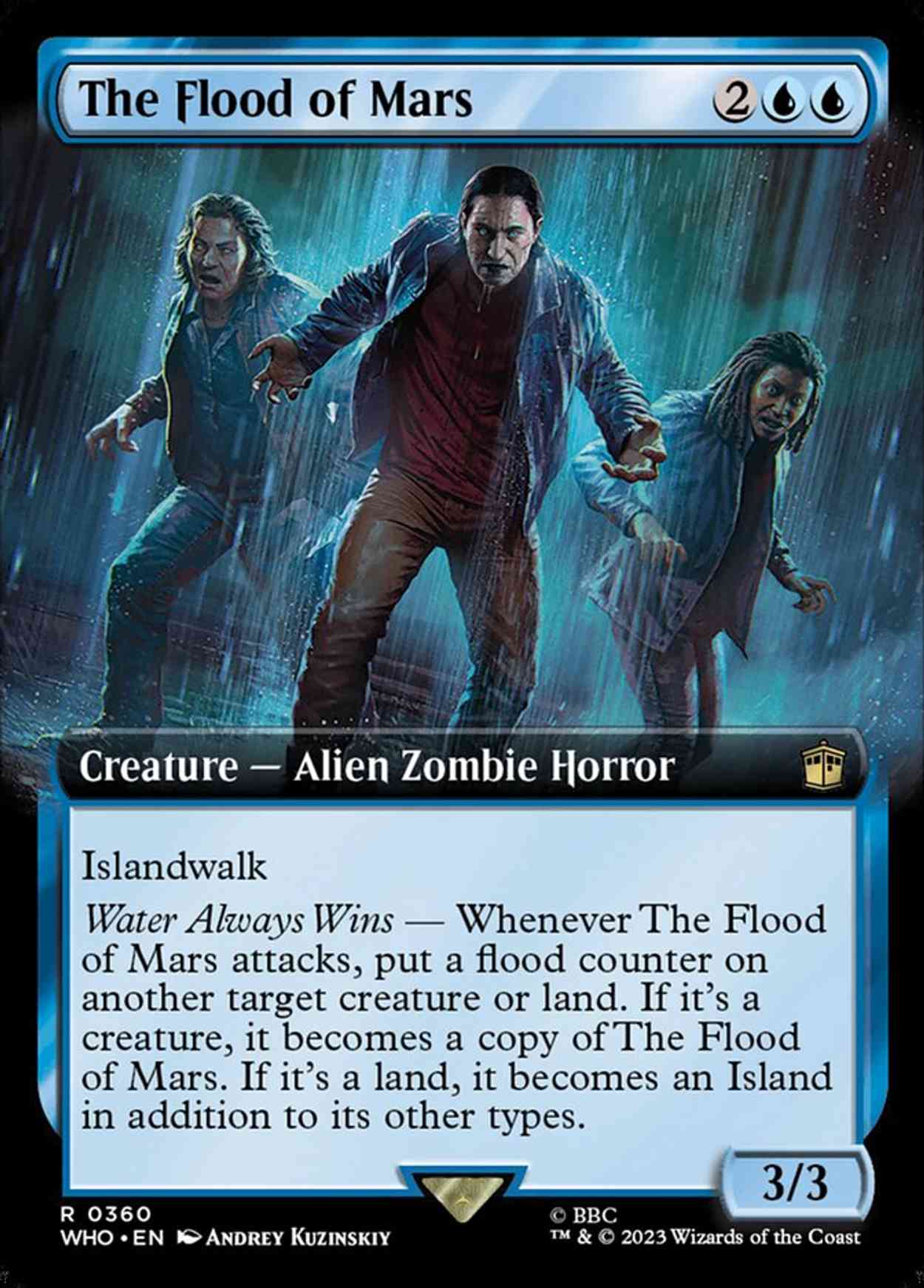 The Flood of Mars (Extended Art) magic card front