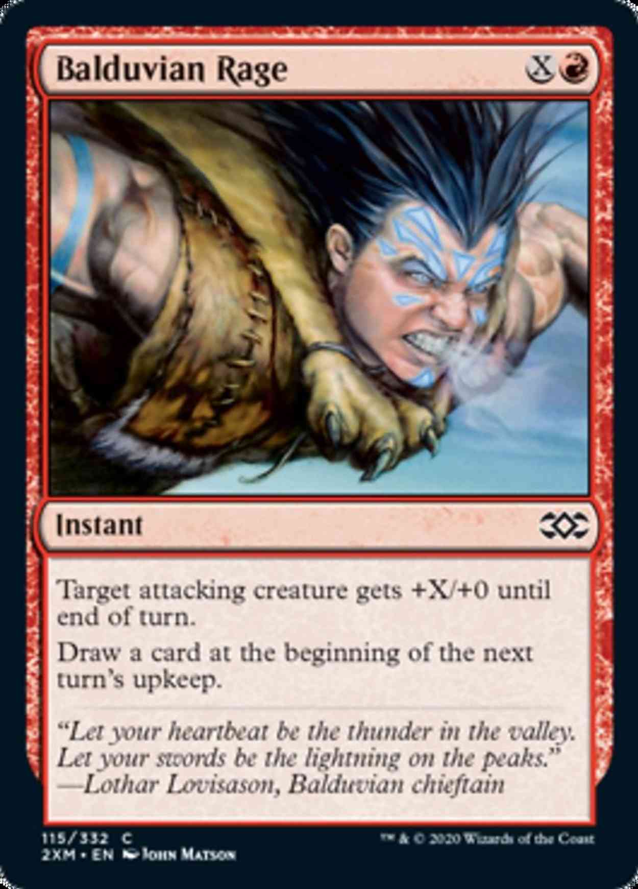 Balduvian Rage magic card front
