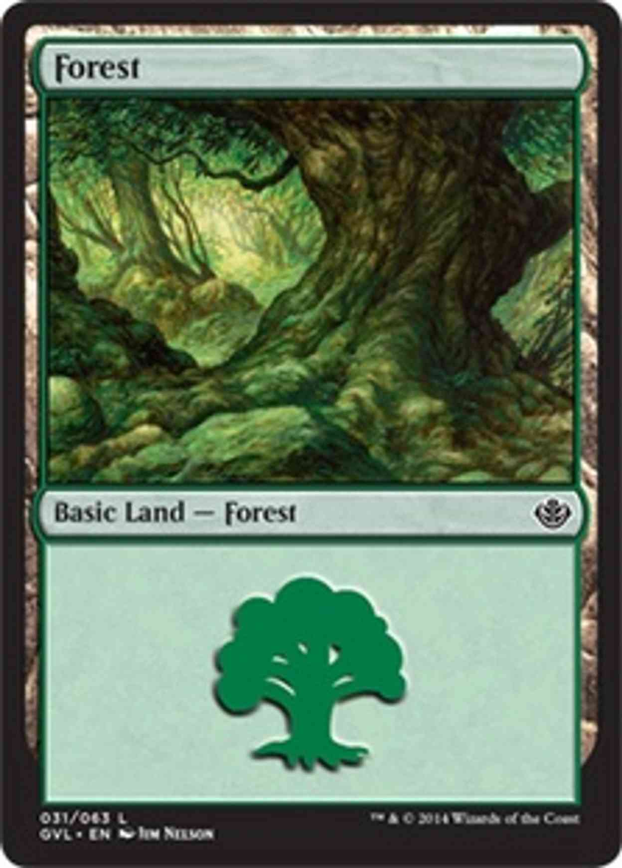 Forest (31) (Garruk vs Liliana) magic card front