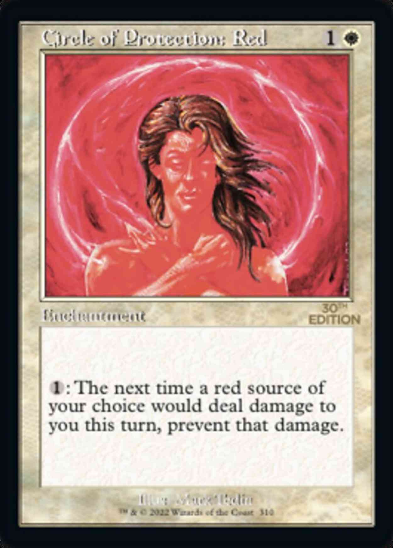 Circle of Protection: Red (Retro Frame) magic card front