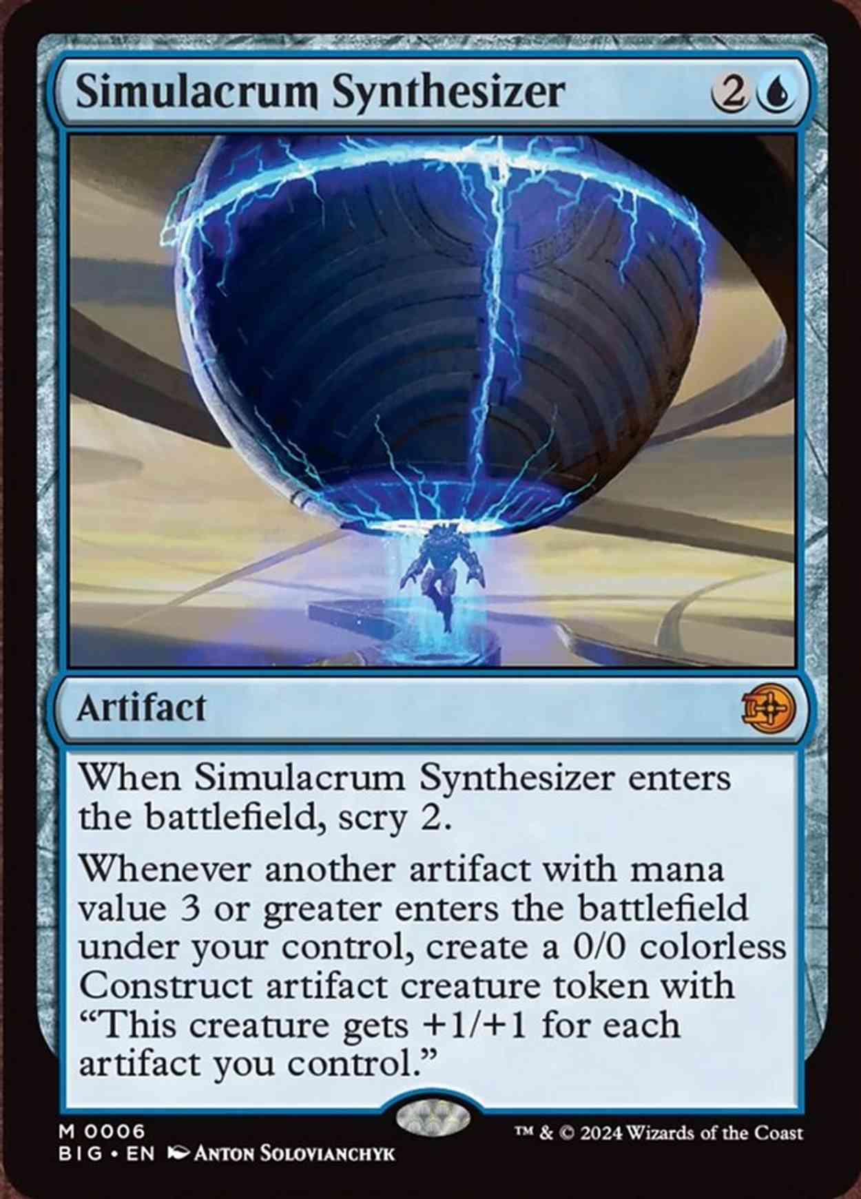 Simulacrum Synthesizer magic card front