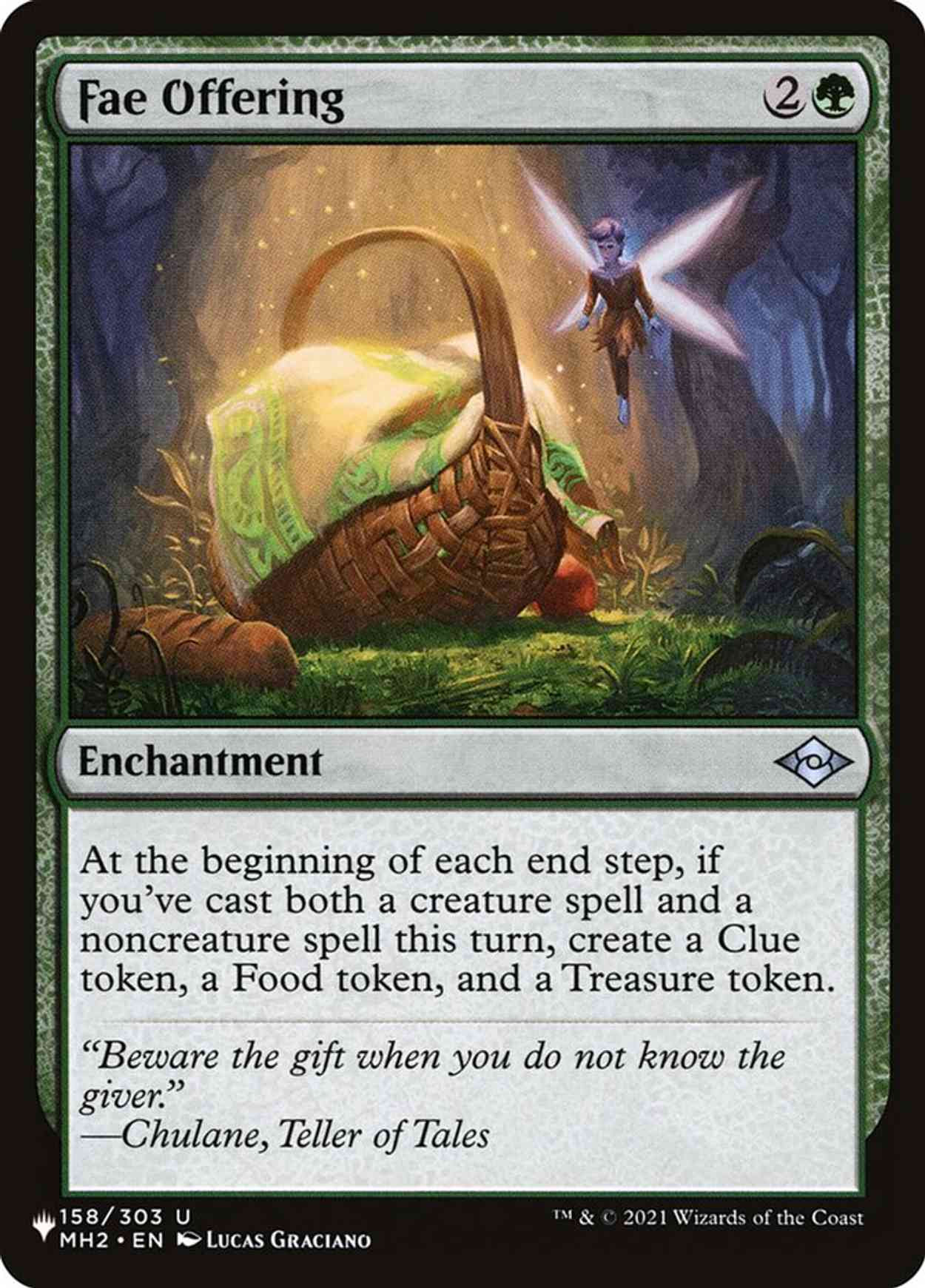 Fae Offering magic card front