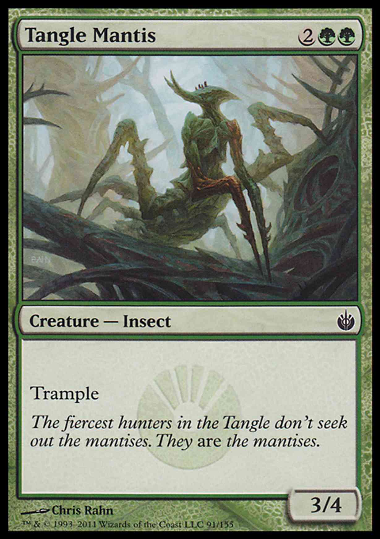 Tangle Mantis magic card front