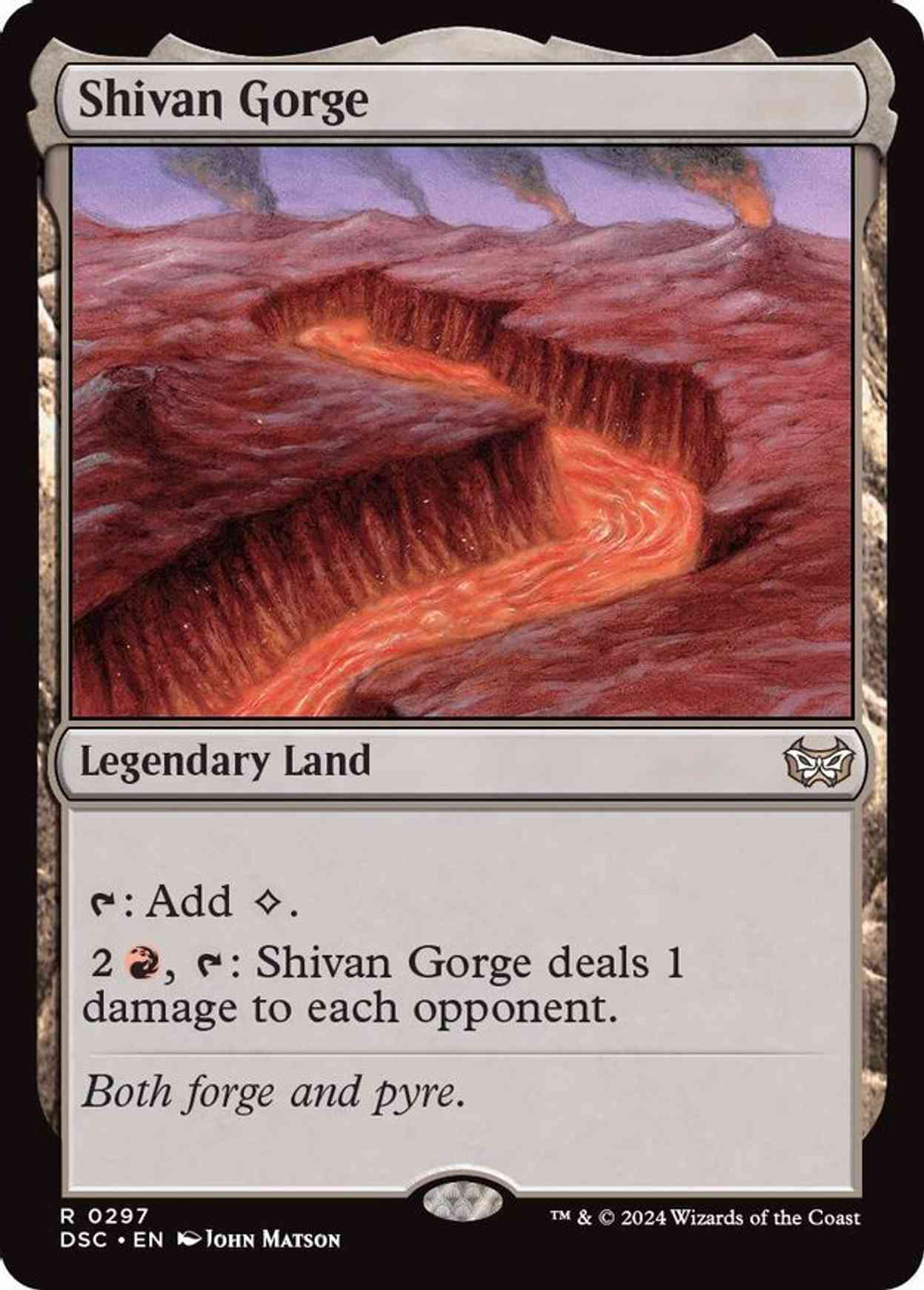 Shivan Gorge magic card front