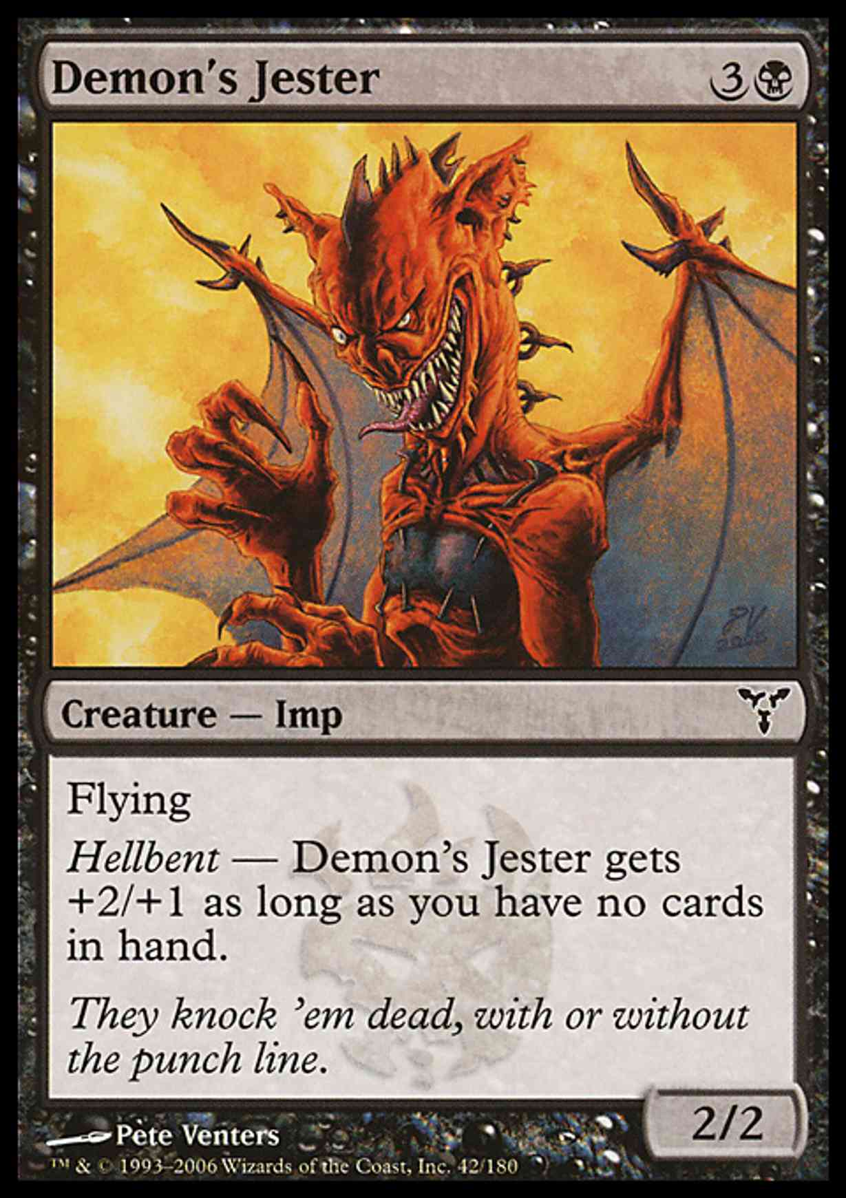 Demon's Jester magic card front