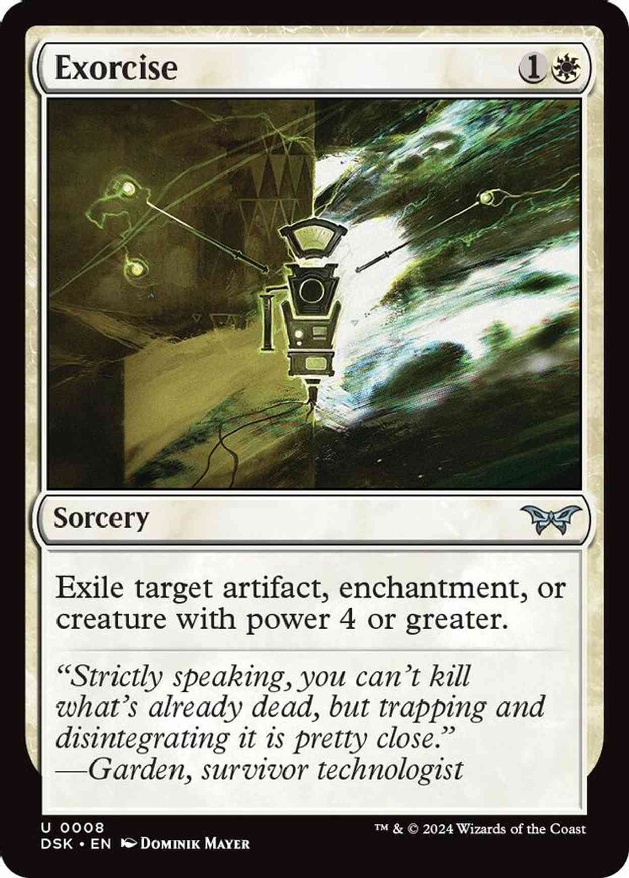 Exorcise magic card front